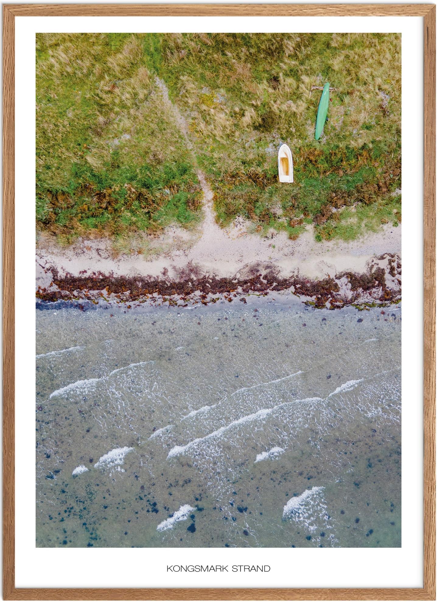 Plakat Kongsmark Strand Naturplakat Plakater Vestsjælland Plakat Plakatsnedkeren Drone Plakater - Plakatsnedkeren Plakater