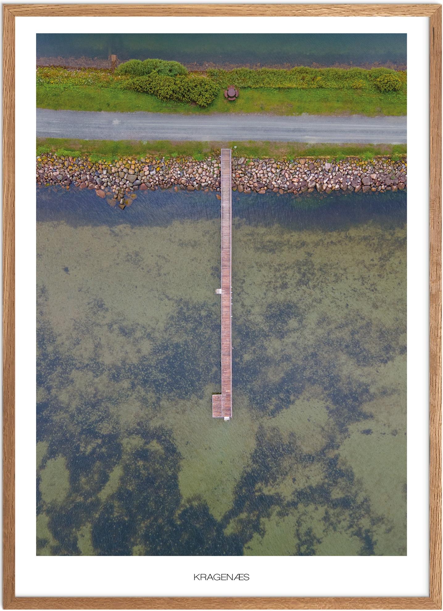 Plakat Kragenæs Naturplakat Plakater Lolland Falster Plakat Plakatsnedkeren Drone Plakater - Plakatsnedkeren Plakater