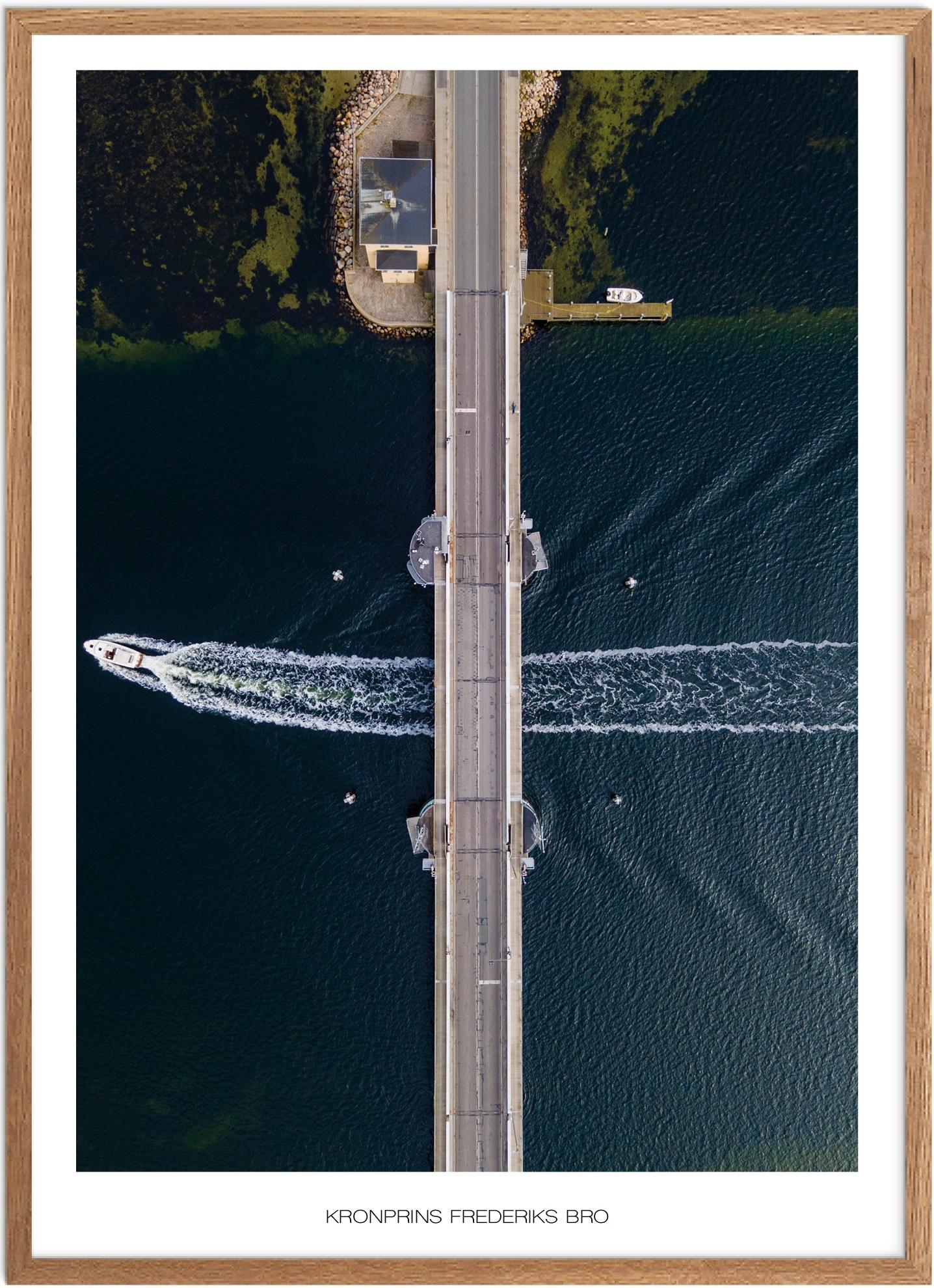 Plakat Kronprins Frederiks Bro Naturplakat Plakater Nordsjælland Plakat Plakatsnedkeren Drone Plakater - Plakatsnedkeren Plakater