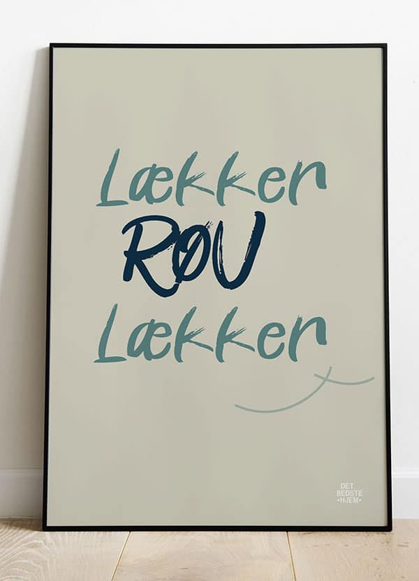 Røv Lækker Røv Plakat Lys 199 - Det Bedste Hjem Plakater