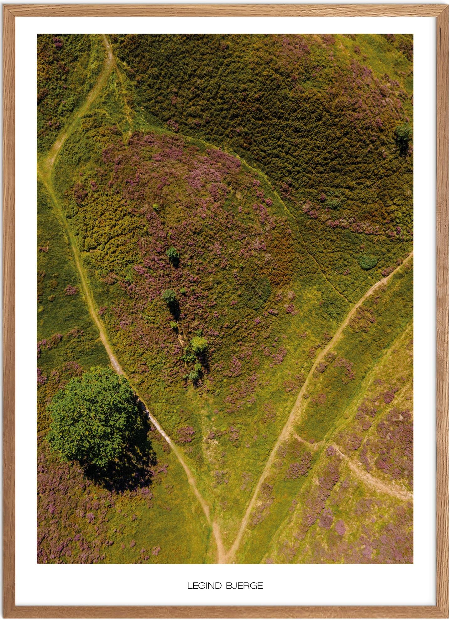 Plakat Legind Bjerge Naturplakat Plakater Vestjylland Plakat Plakatsnedkeren Drone Plakater - Plakatsnedkeren Plakater