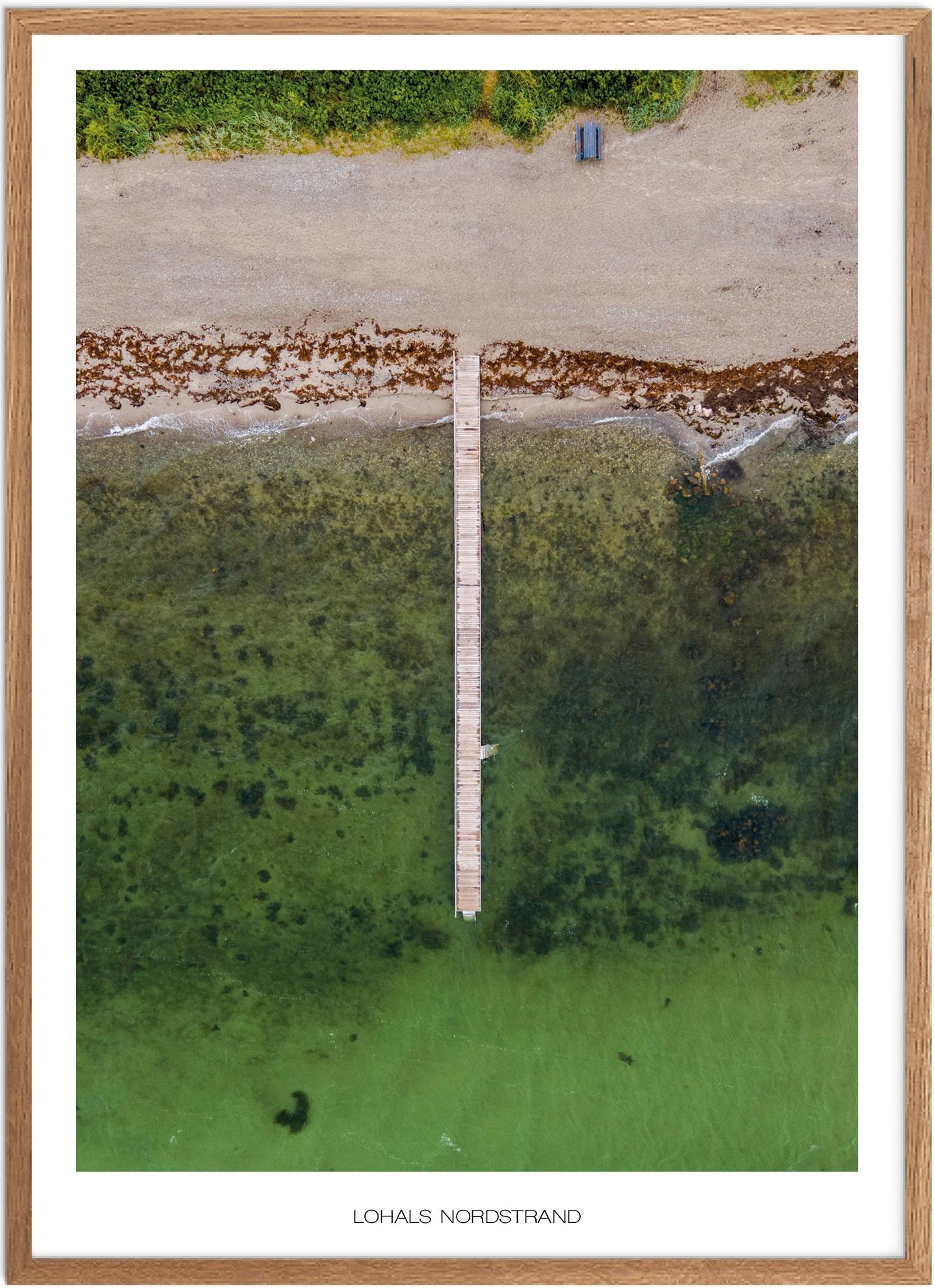 Plakat Lohals Nordstrand Naturplakat Plakater Fyn Plakat Plakatsnedkeren Drone Plakater - Plakatsnedkeren Plakater