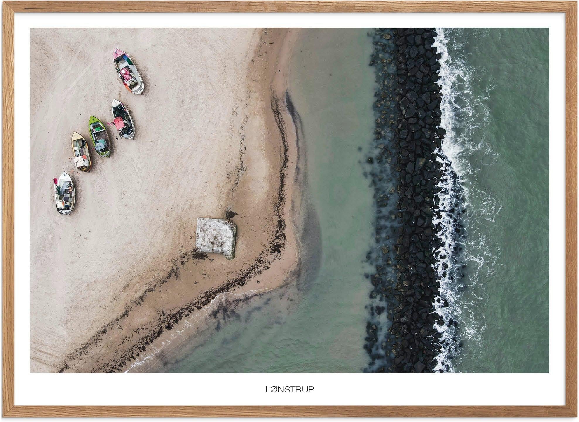 Plakat Cold Lønstrup Naturplakat Plakater Nordjylland Plakat Plakatsnedkeren Drone Plakater - Plakatsnedkeren Plakater
