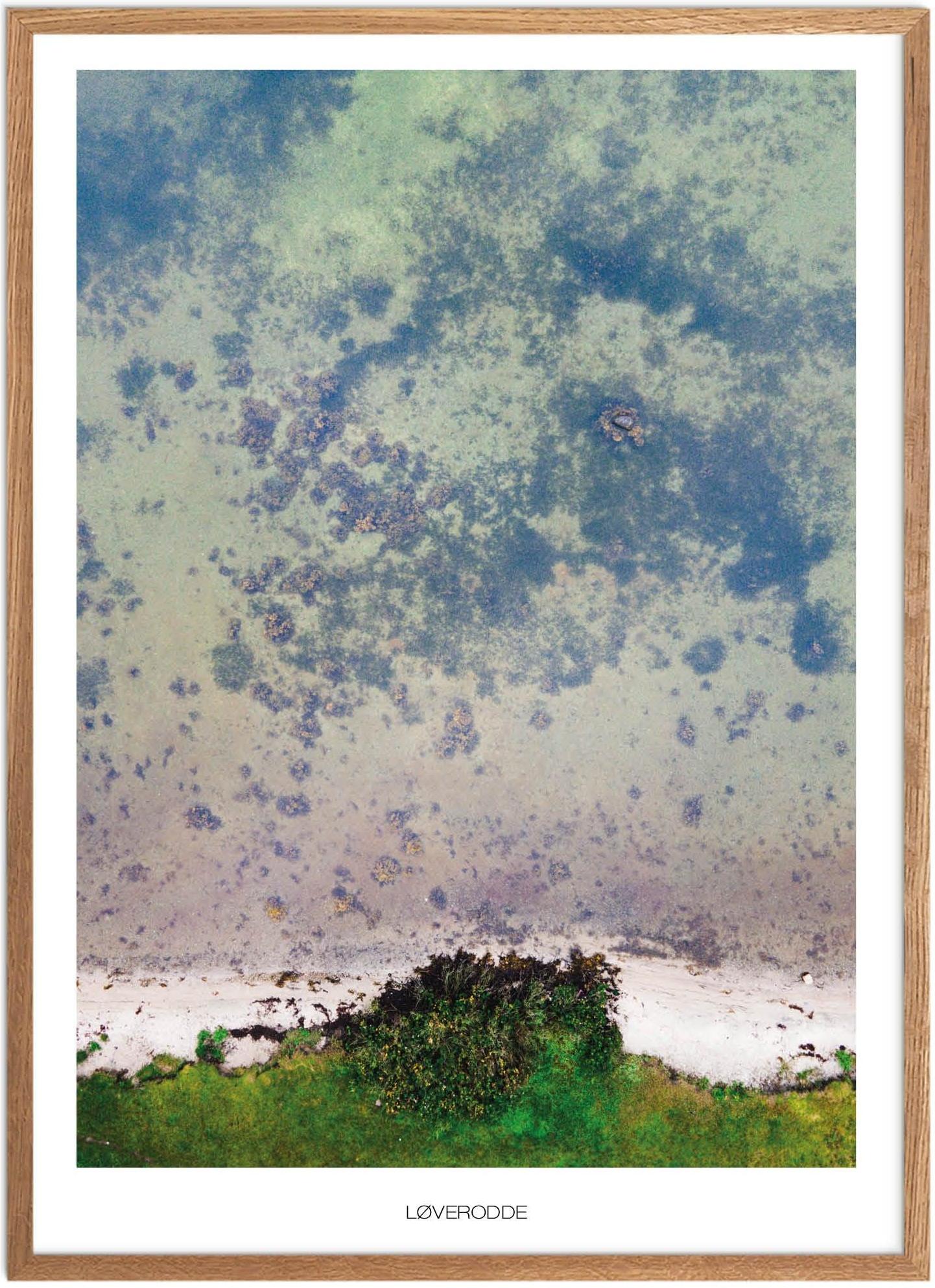Plakat Løverodde Strand Naturplakat Plakater Sydjylland Plakat Plakatsnedkeren Drone Plakater - Plakatsnedkeren Plakater