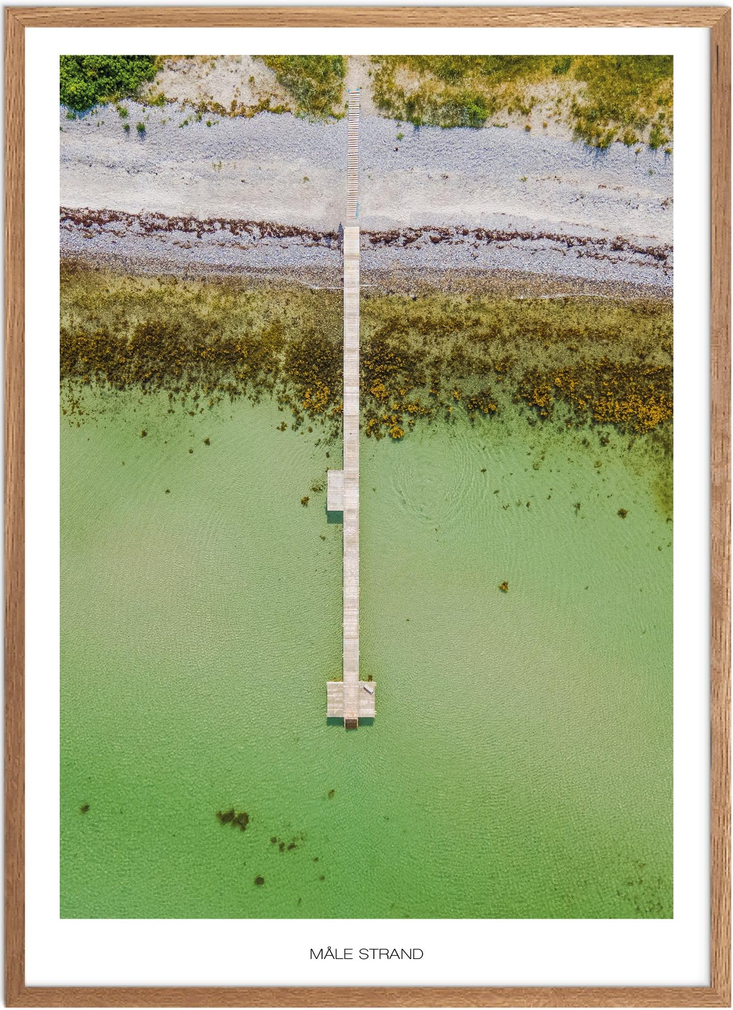 Plakat Måle Strand Naturplakat Plakater Fyn Plakat Plakatsnedkeren Drone Plakater - Plakatsnedkeren Plakater