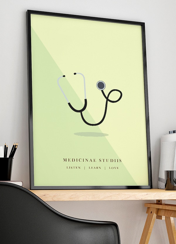 Medicinstuderende Plakat 199 - Det Bedste Hjem Plakater