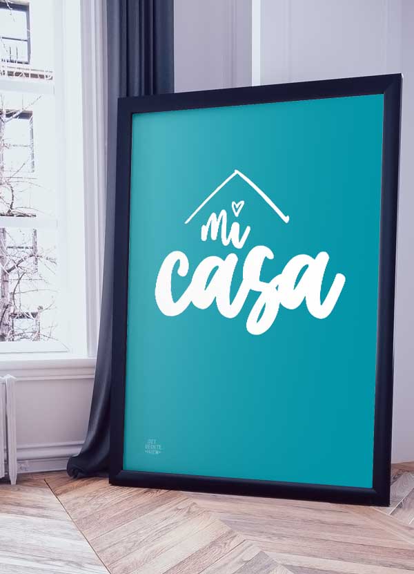 Casa Plakat Blå 199 - Det Bedste Hjem Plakater