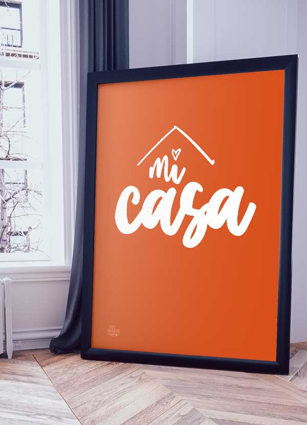 Casa Plakat Orange 199 - Det Bedste Hjem Plakater