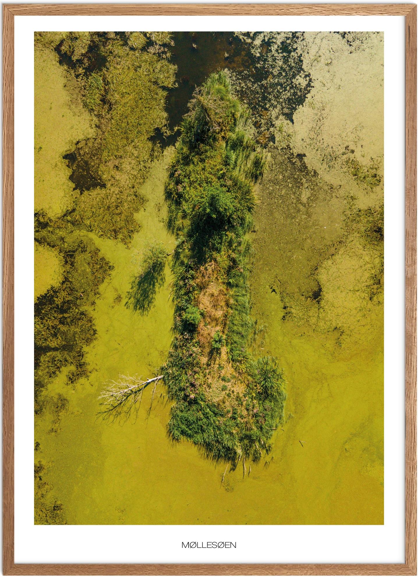 Plakat Møllesøen Naturplakat Plakater Vestjylland Plakat Plakatsnedkeren Drone Plakater - Plakatsnedkeren Plakater