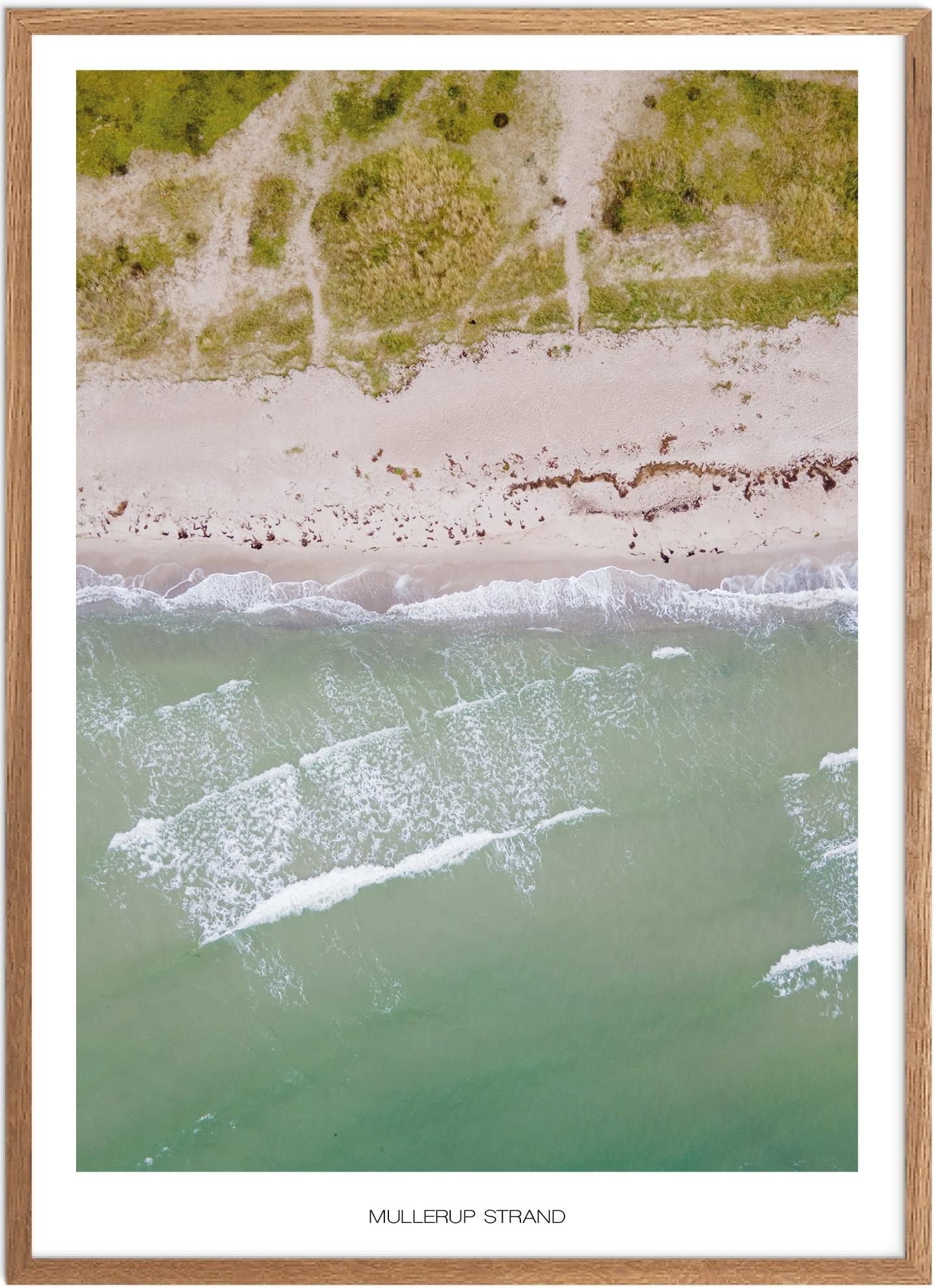 Plakat Mullerup Strand Naturplakat Plakater Vestsjælland Plakat Plakatsnedkeren Drone Plakater - Plakatsnedkeren Plakater