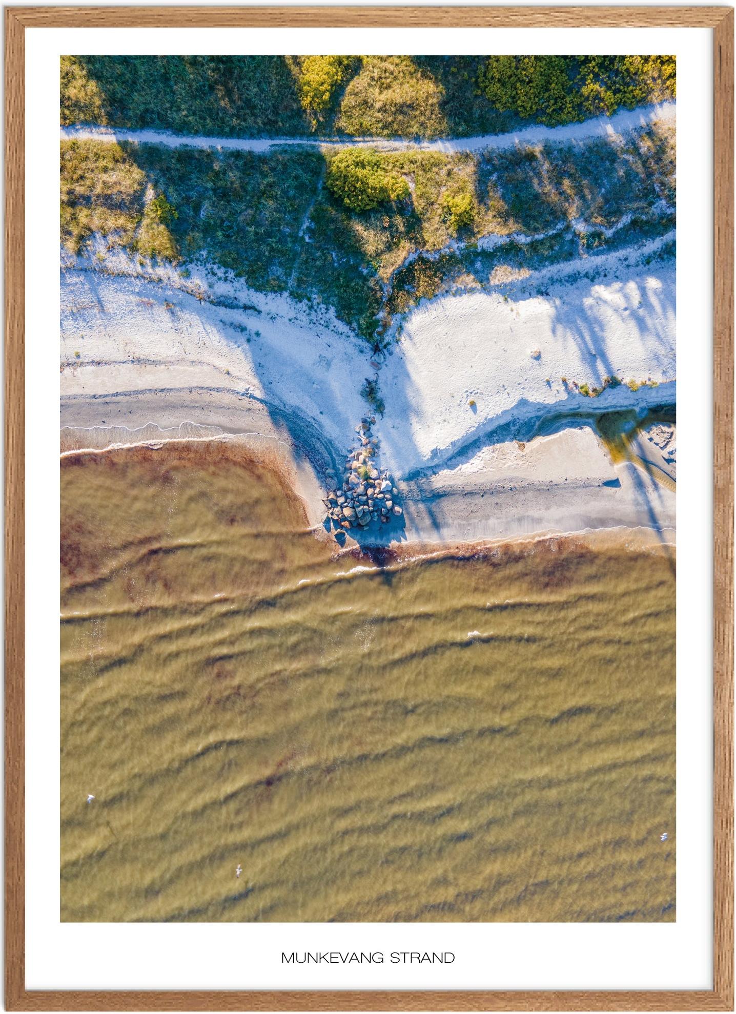 Plakat Munkevang Strand Naturplakat Plakater Nordjylland Plakat Plakatsnedkeren Drone Plakater - Plakatsnedkeren Plakater
