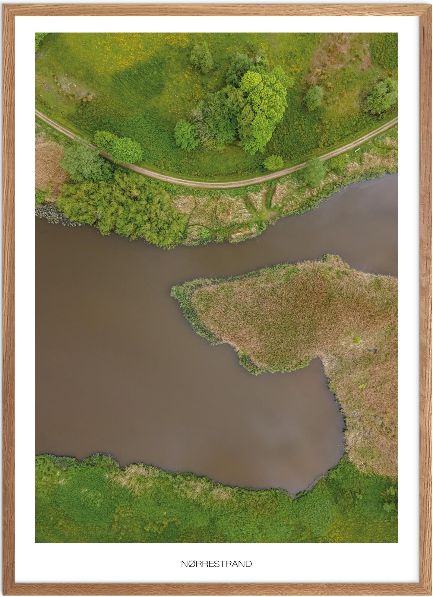 Plakat Nørresand Naturplakat Plakater Østjylland Plakat Plakatsnedkeren Drone Plakater - Plakatsnedkeren Plakater
