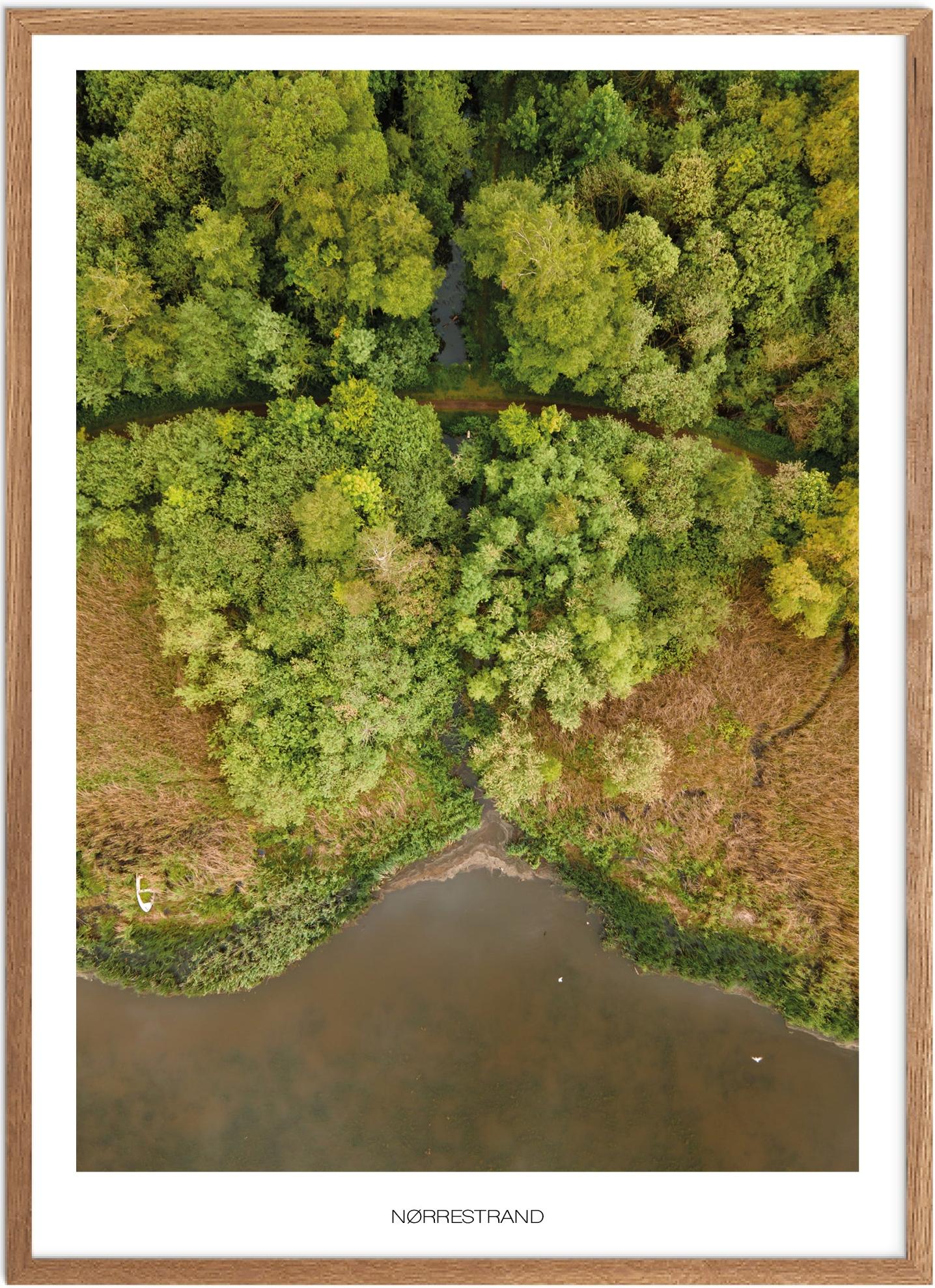 Plakat Nørrestrand Naturplakat Plakater Østjylland Plakat Plakatsnedkeren Drone Plakater - Plakatsnedkeren Plakater