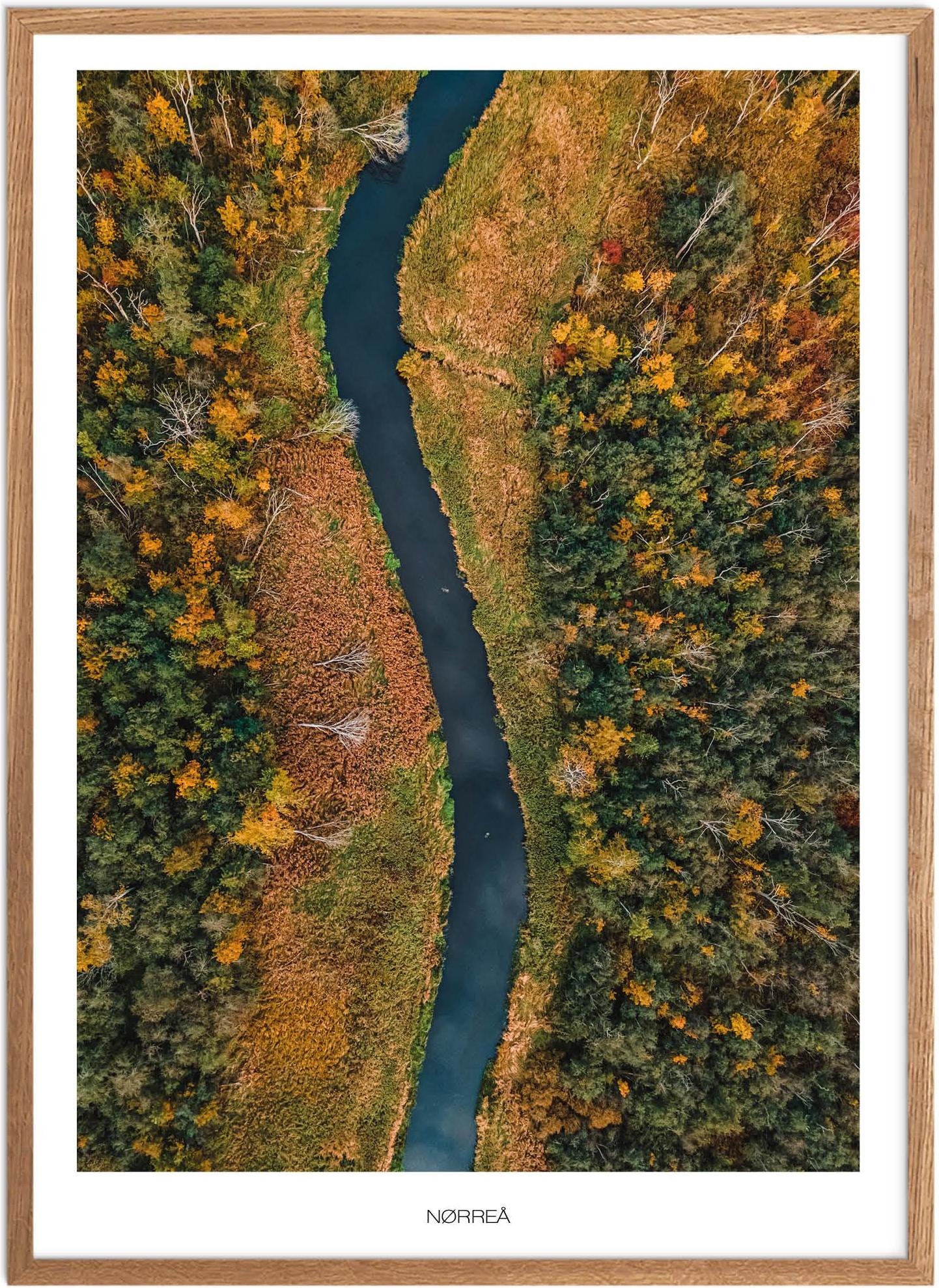 Plakat Nørreå Naturplakat Plakater Østjylland Plakat Plakatsnedkeren Plakater Midtjylland - Plakatsnedkeren Plakater