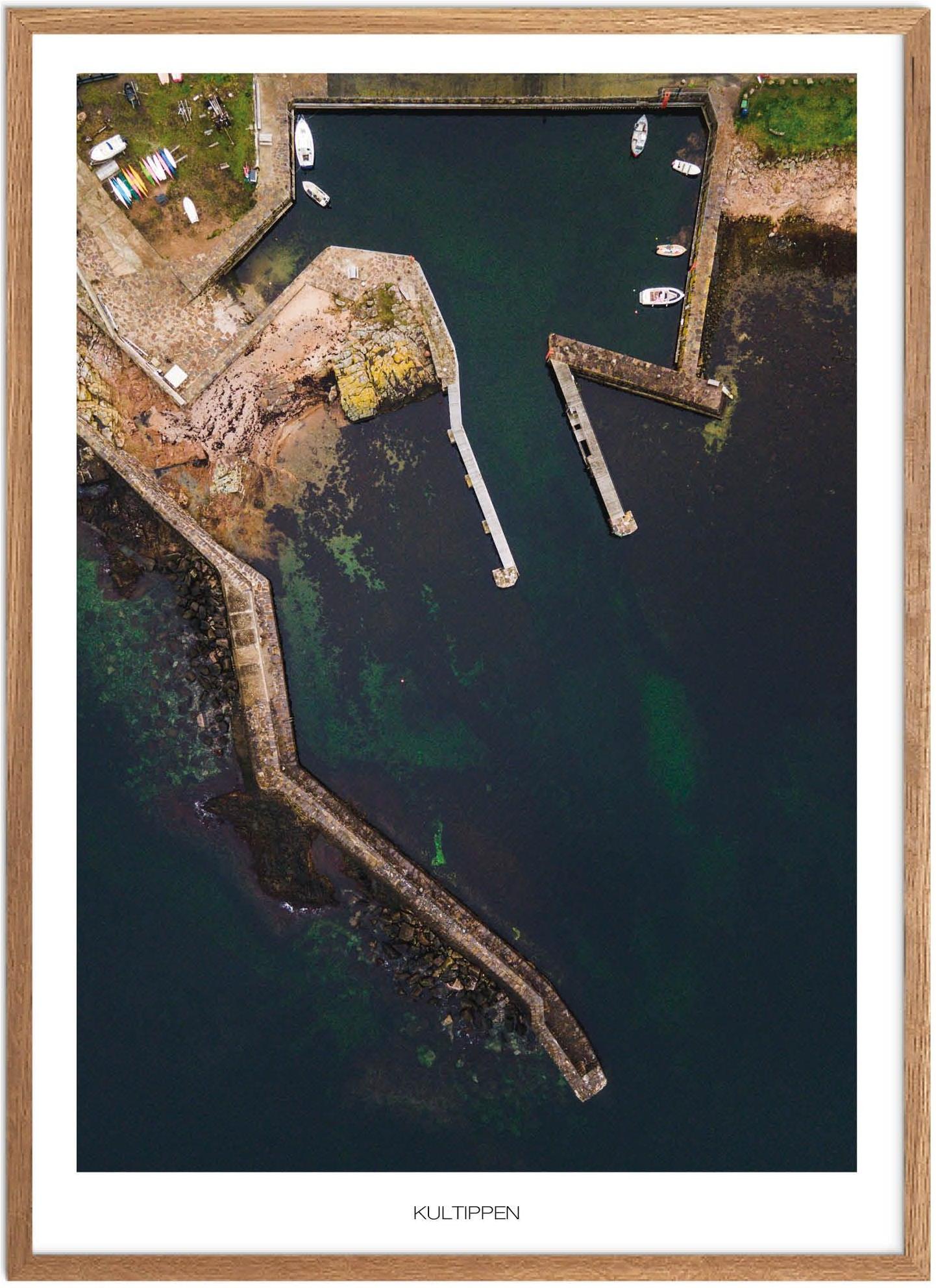 Plakat Nørresand Naturplakat Plakater Bornholm Plakat Plakatsnedkeren Drone Plakater - Plakatsnedkeren Plakater