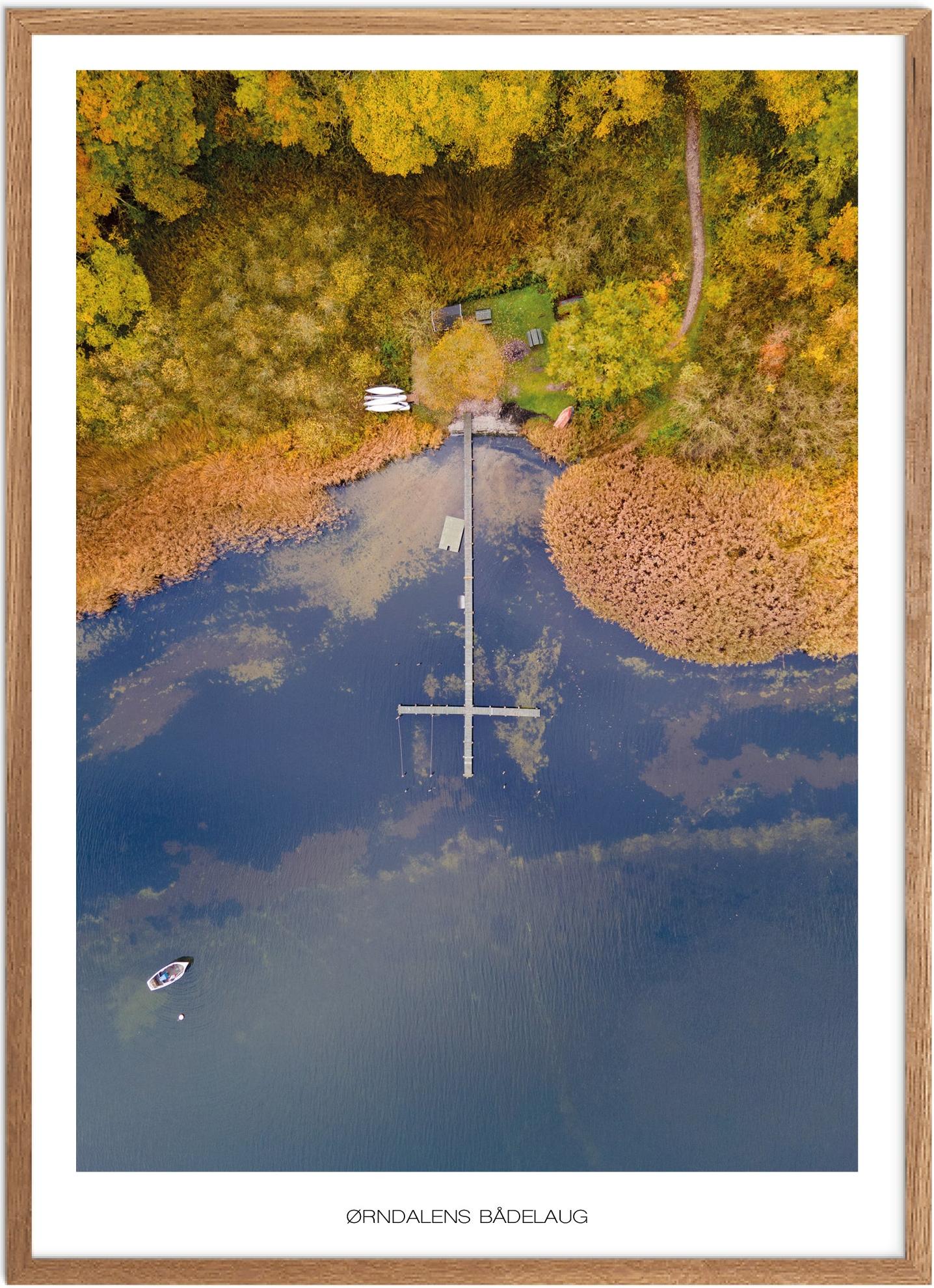 Plakat Ørndalens Bådelaug Naturplakat Plakater Nordjylland Plakat Plakatsnedkeren Drone Plakater - Plakatsnedkeren Plakater
