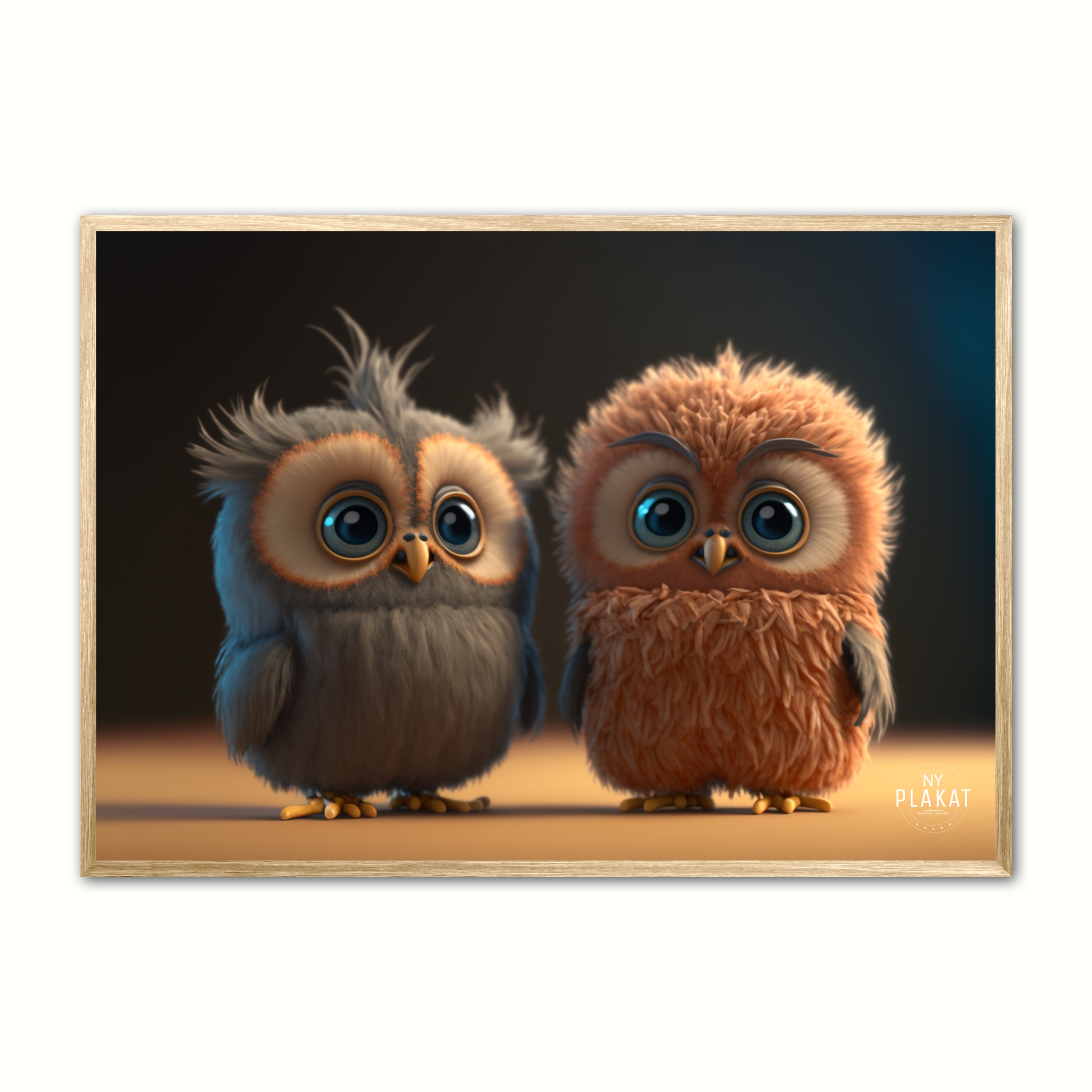 Plakat Med Owltie And Owltoe Ugle - Ny Plakat Plakater