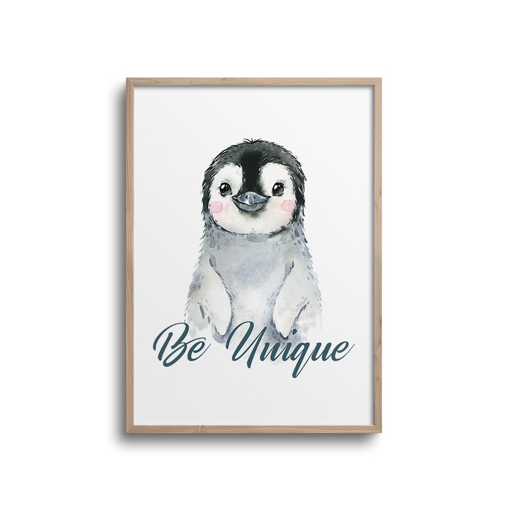 Pingvin Unique Citat Plakat - Plakater