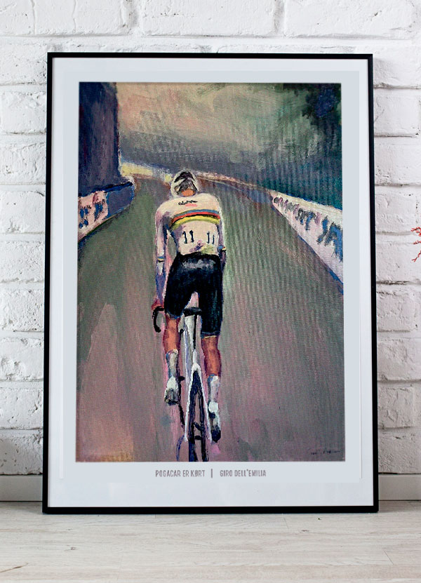 Pogacar Kørt Giro Dellemilia Plakat 199 - Det Bedste Hjem Plakater