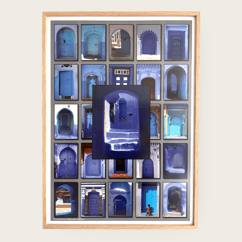 Plakat 50x70 Portes Mdina Chaouen - Tibladin Plakater