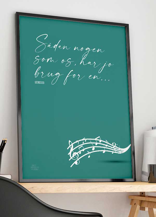 Sådan Nogen Som Poul Krebs Plakat Med Noder 199 - Det Bedste Hjem Plakater
