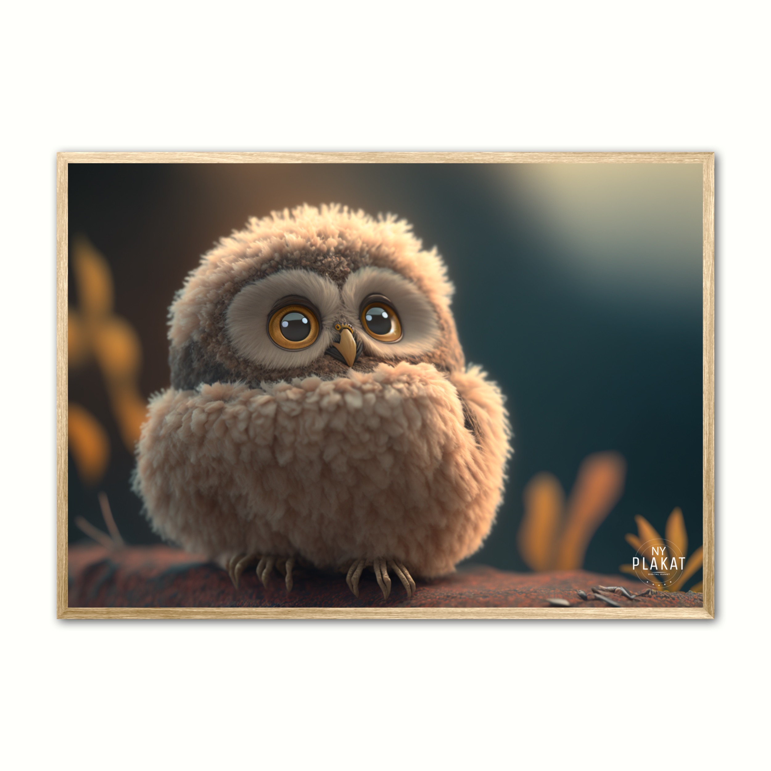 Plakat Med Puddles Ugle - Ny Plakat Plakater