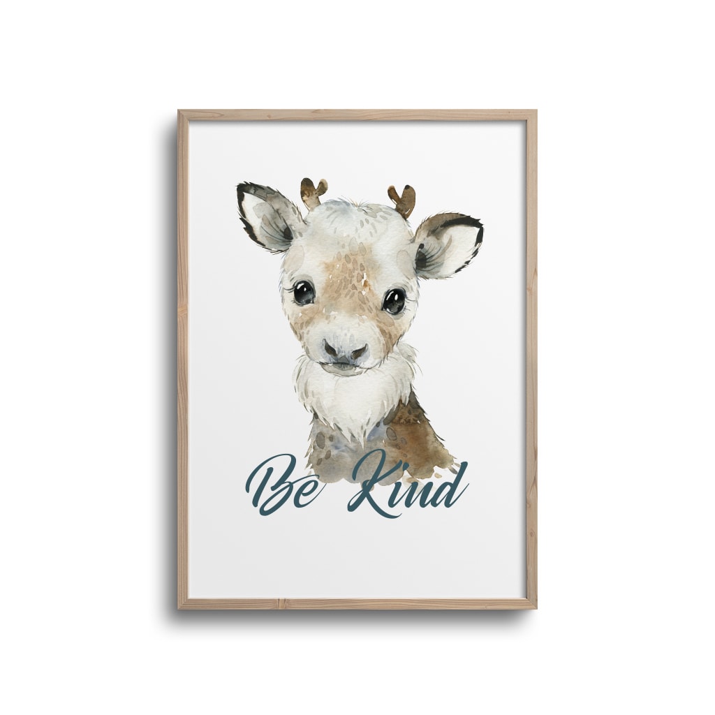 Rensdyr Kind Citat Plakat - Plakater
