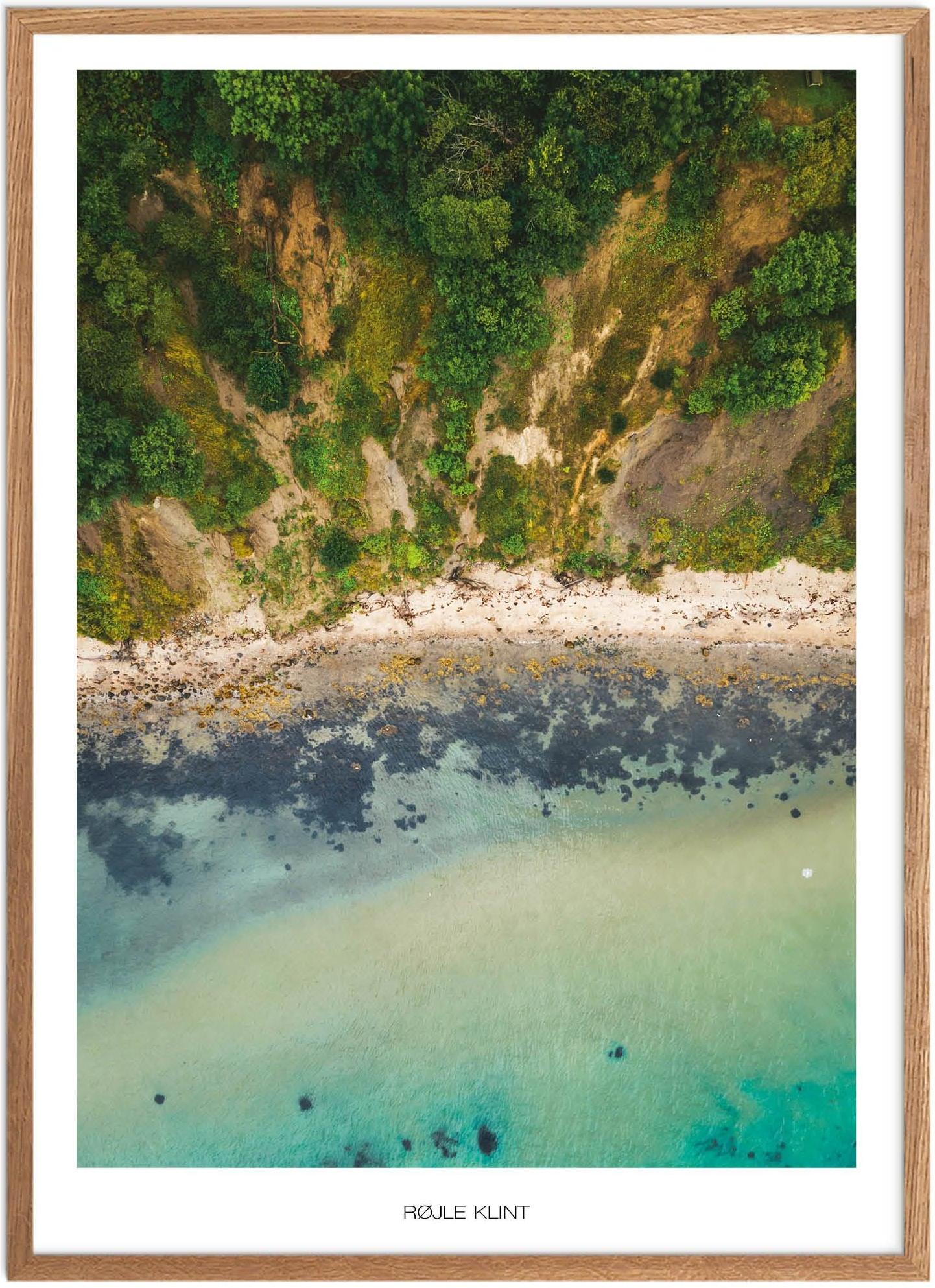 Plakat Røjle Klint Naturplakat Plakater Fyn Plakat Plakatsnedkeren Drone Plakater - Plakatsnedkeren Plakater