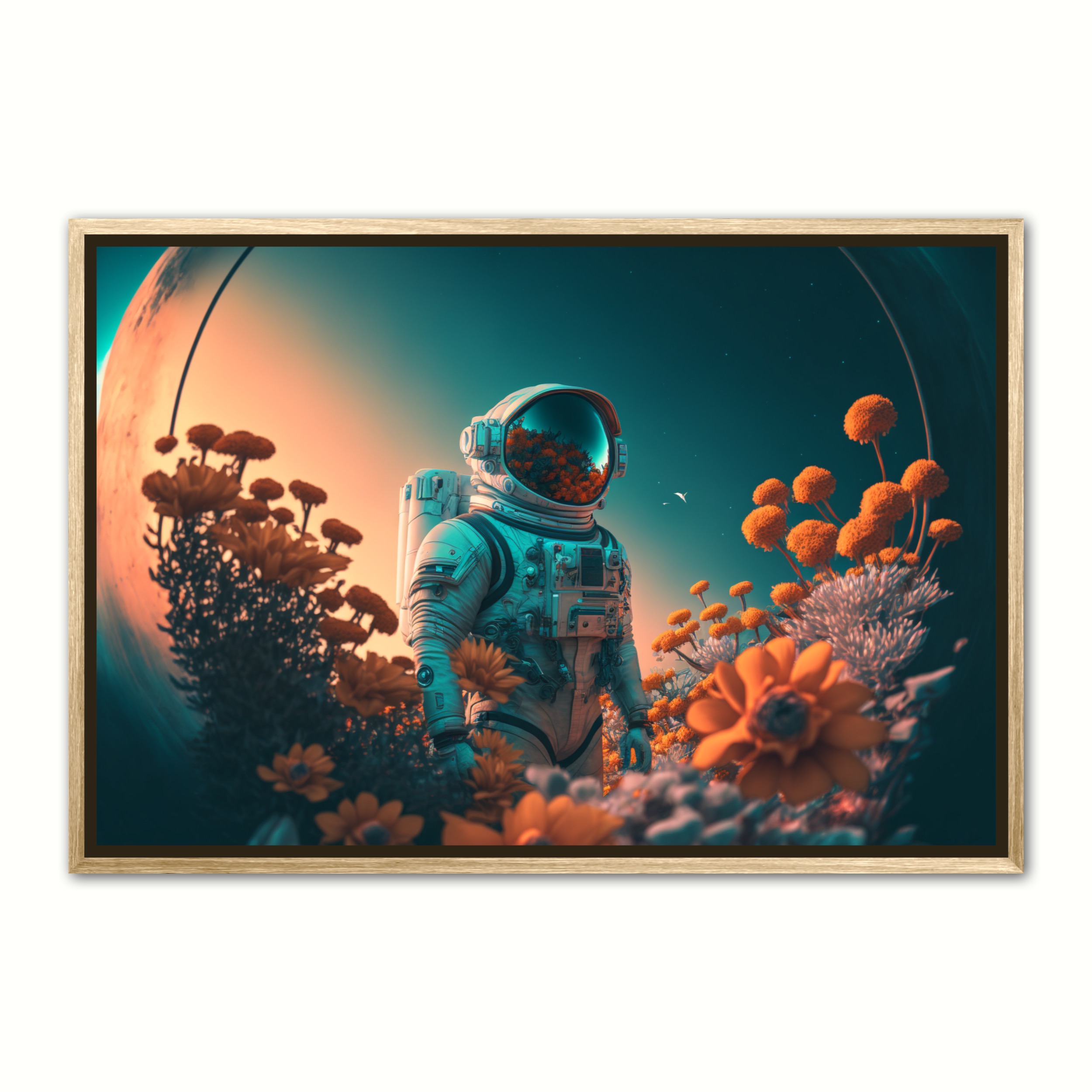Plakat Med Rumtid Interstellar Orange - Ny Plakat Plakater
