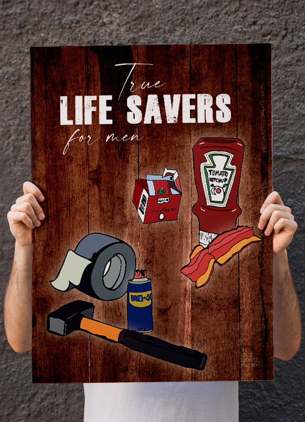 Real Life Savers Plakat 199 - Det Bedste Hjem Plakater