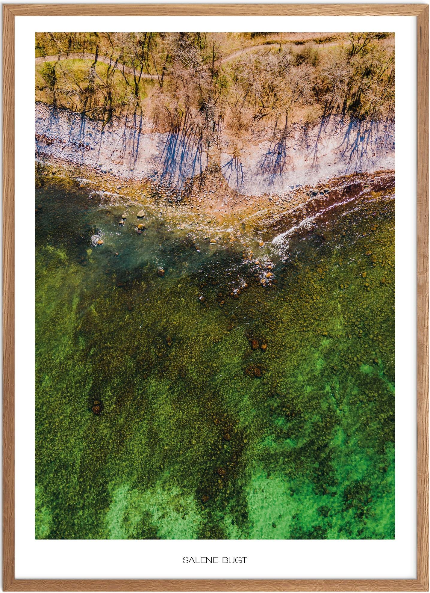 Plakat Salene Bugt Naturplakat Plakater Bornholm Plakat Plakatsnedkeren Drone Plakater - Plakatsnedkeren Plakater