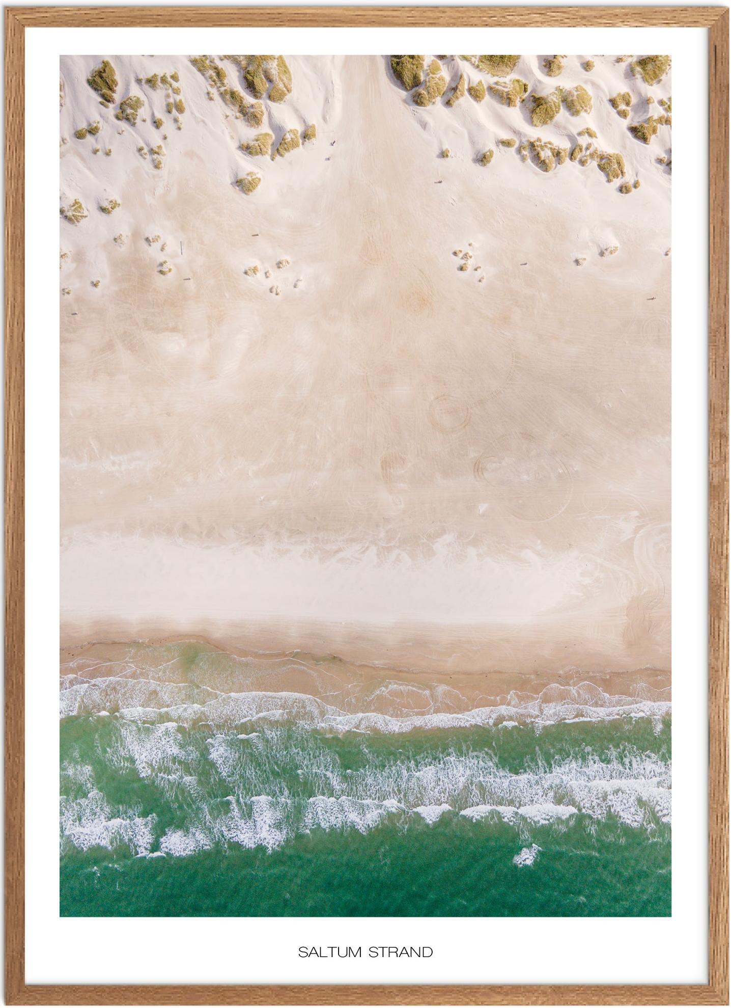 Plakat Saltum Strand Naturplakat Plakater Nordjylland Plakat Plakatsnedkeren Drone Plakater - Plakatsnedkeren Plakater