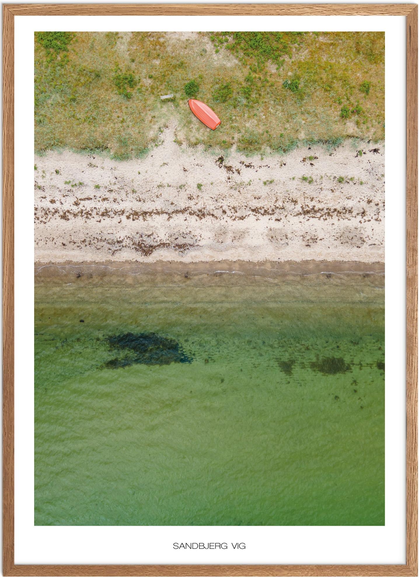 Plakat Sandbjerg Vig Naturplakat Plakater Østjylland Plakat Plakatsnedkeren Drone Plakater - Plakatsnedkeren Plakater