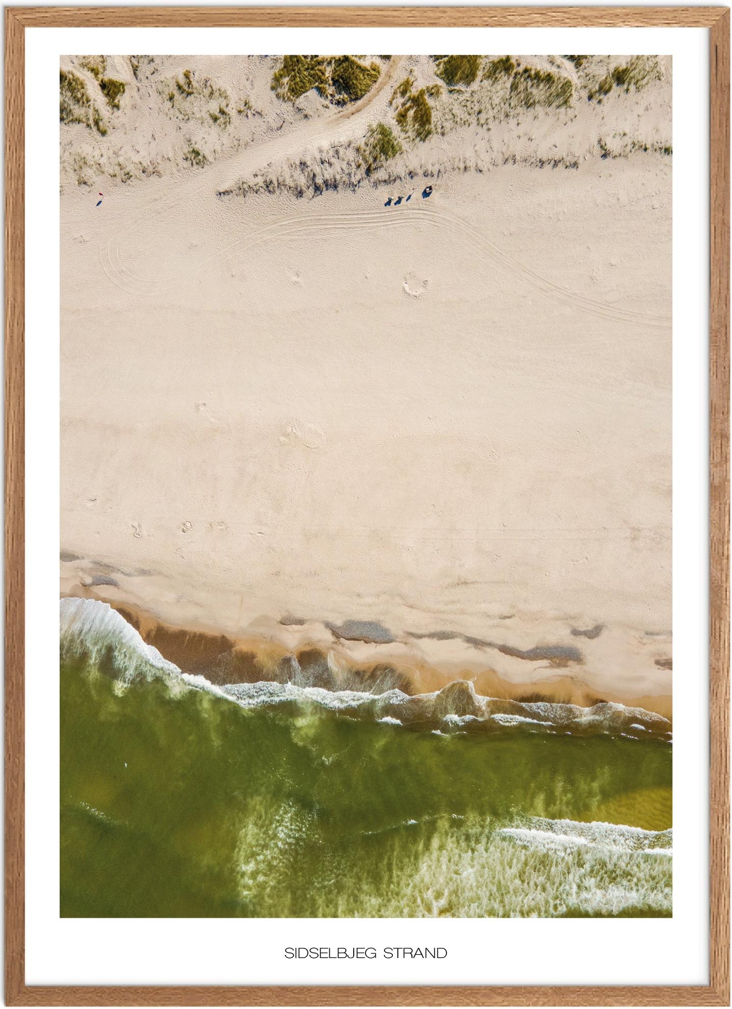 Plakat Sidselbjerg Strand Naturplakat Plakater Vestjylland Plakat Plakatsnedkeren Drone Plakater - Plakatsnedkeren Plakater