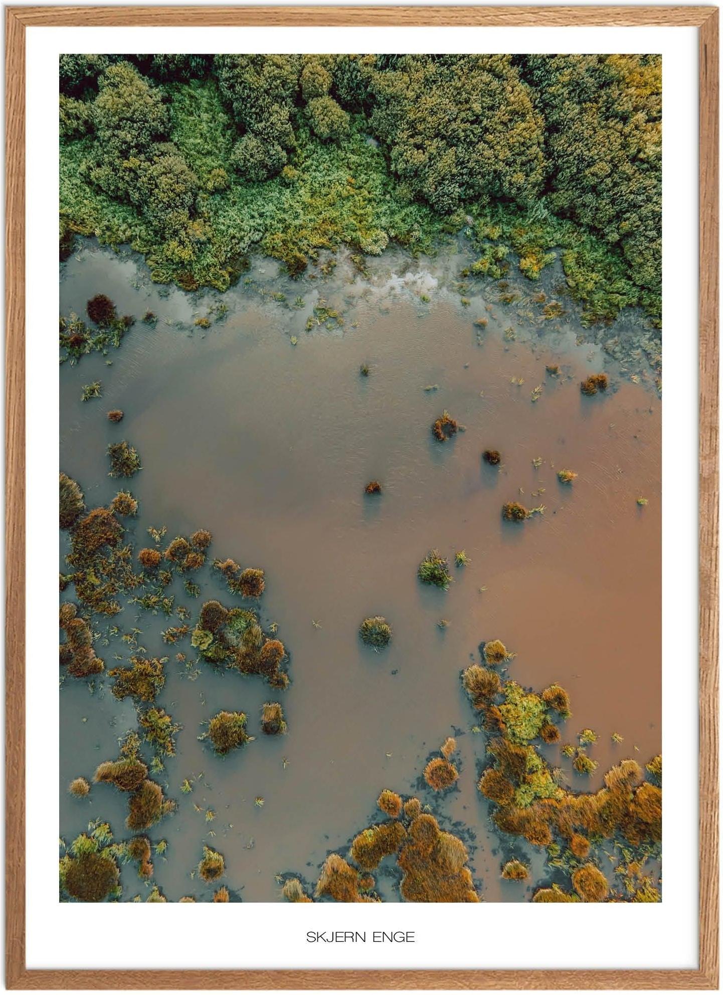 Plakat Skjern Enge Naturplakat Plakater Vestjylland Plakat Plakatsnedkeren Drone Plakater - Plakatsnedkeren Plakater