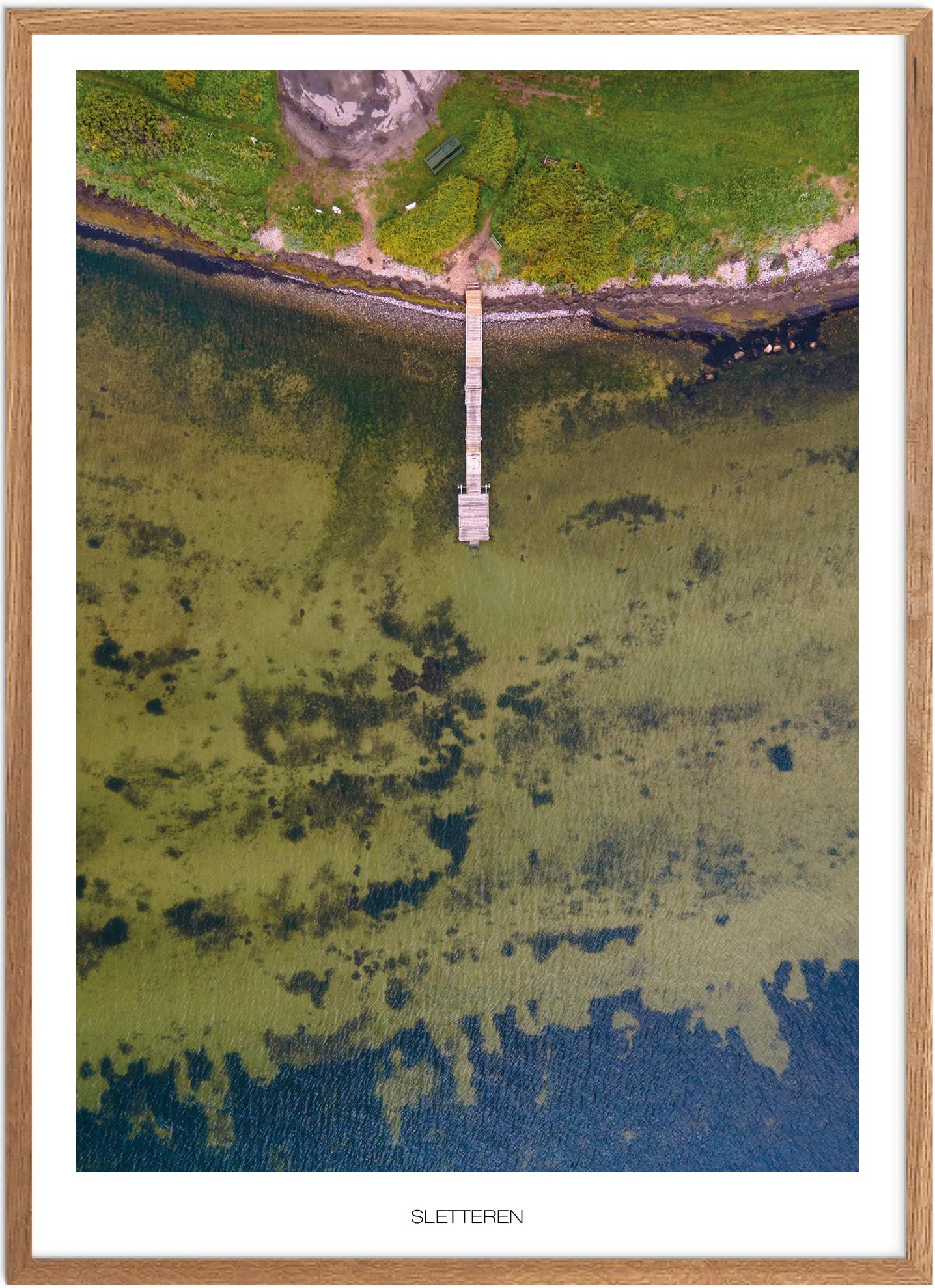 Plakat Sletteren Naturplakat Plakater Lolland Falster Plakat Plakatsnedkeren Drone Plakater - Plakatsnedkeren Plakater
