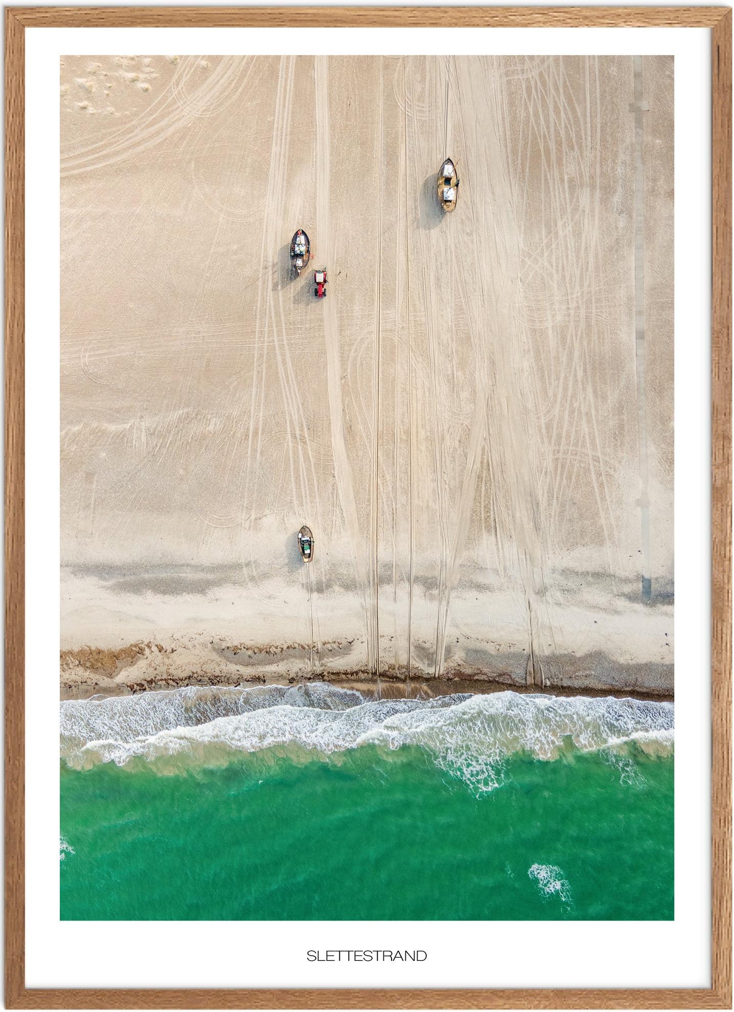 Plakat Slettestrand Naturplakat Plakater Nordjylland Plakat Plakatsnedkeren Drone Plakater - Plakatsnedkeren Plakater