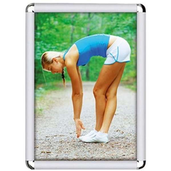 Klikramme Med 25mm Aluminium Rondo Profil Sølv - Liseborg Plakater