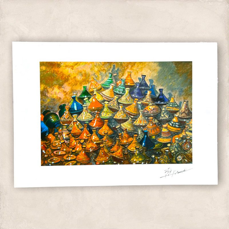 Plakat 35x24 Stablede Taginer - Tibladin Plakater