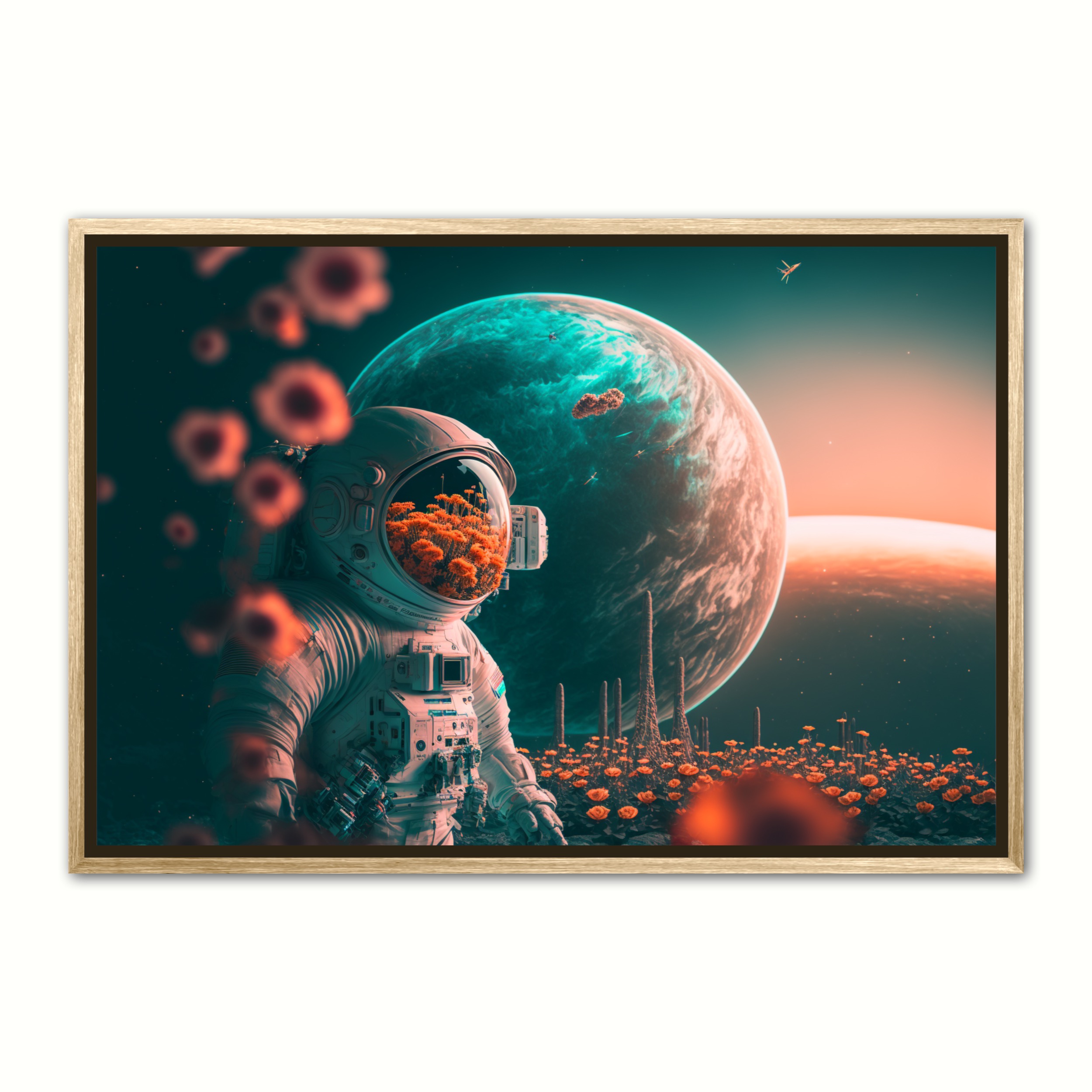 Plakat Med Stilhed Interstellar Orange - Ny Plakat Plakater