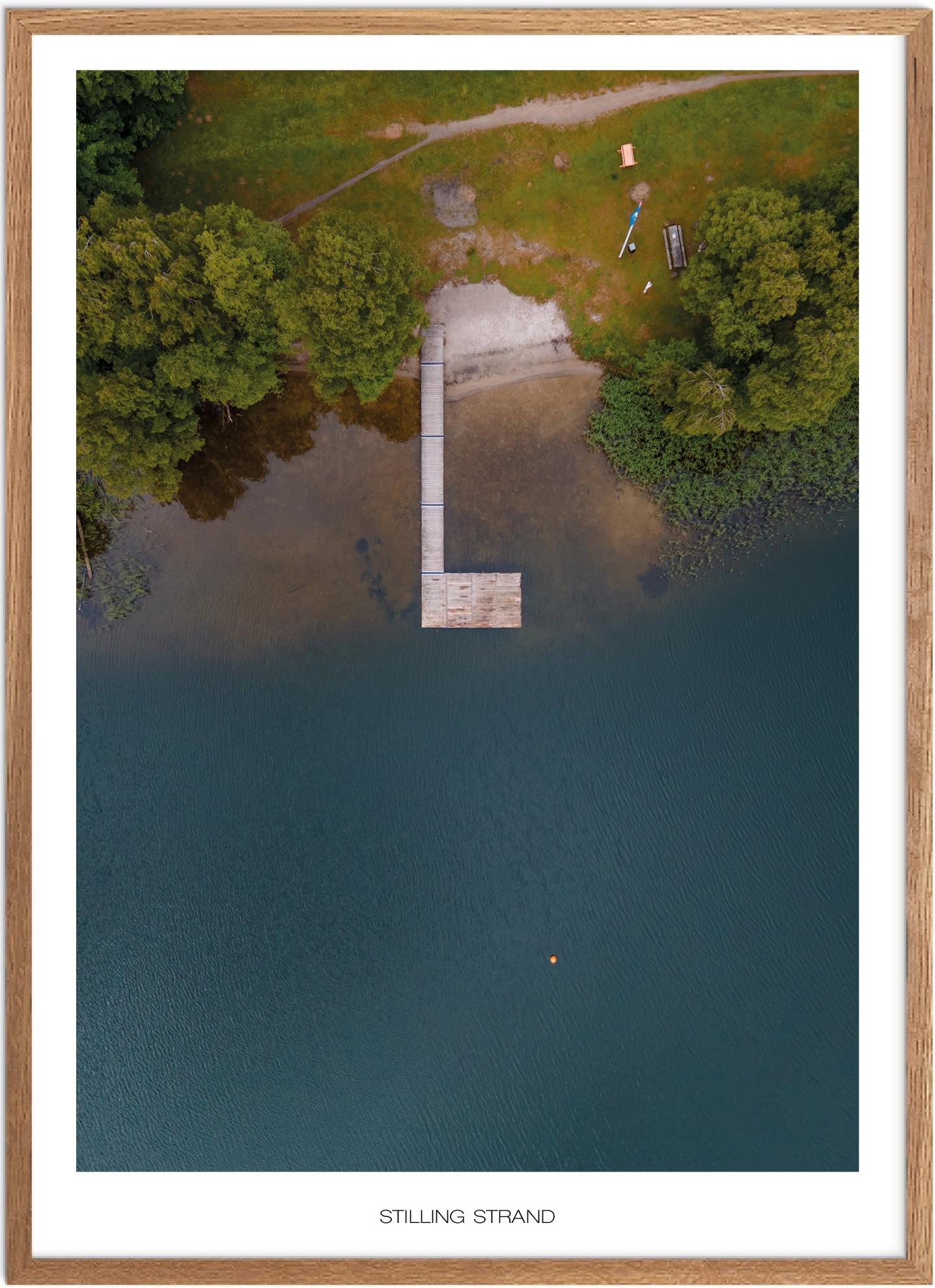 Plakat Stilling Strand Naturplakat Plakater Østjylland Plakat Plakatsnedkeren Drone Plakater - Plakatsnedkeren Plakater