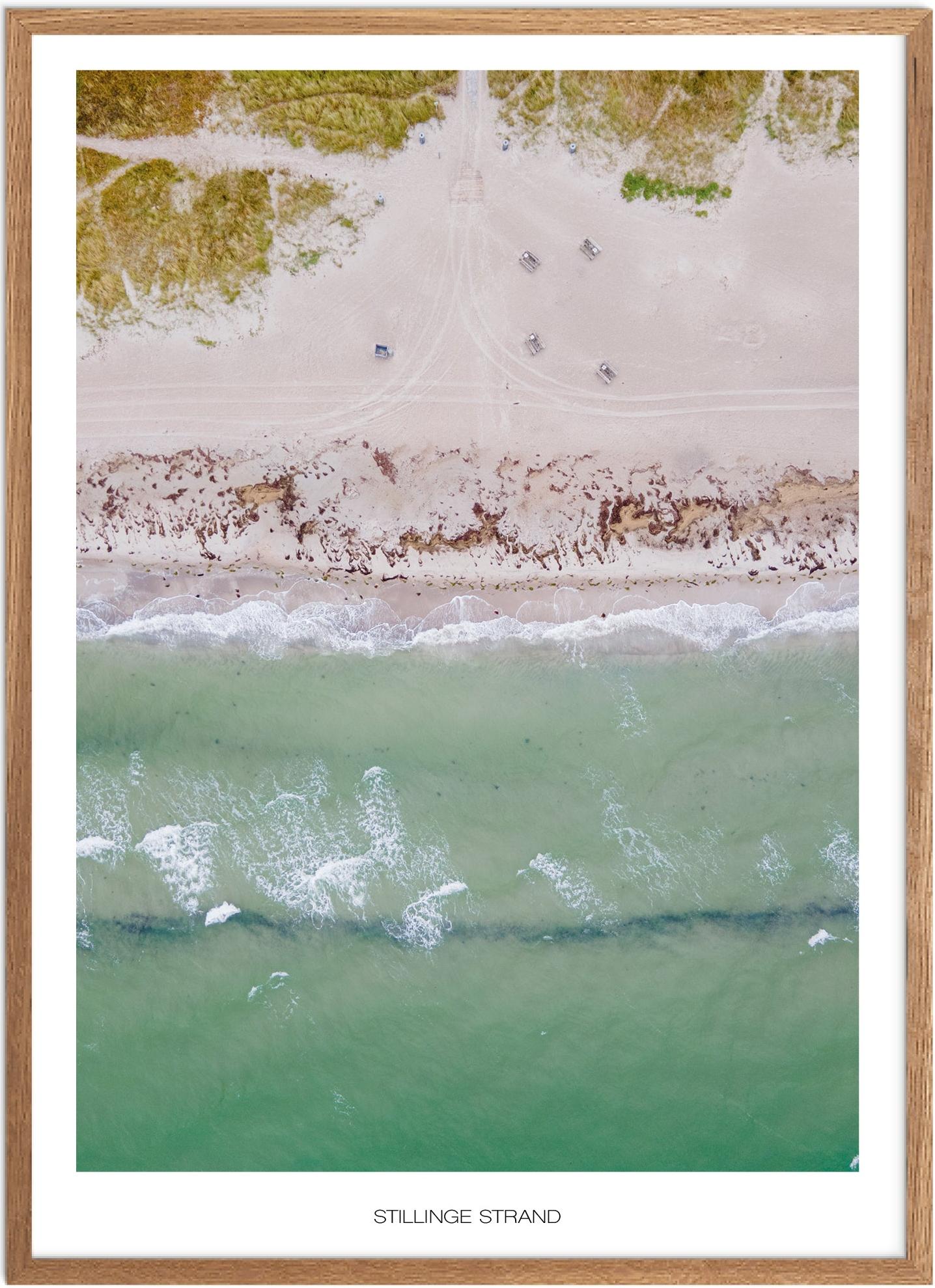 Plakat Stillinge Strand Naturplakat Plakater Vestsjælland Plakat Plakatsnedkeren Drone Plakater - Plakatsnedkeren Plakater