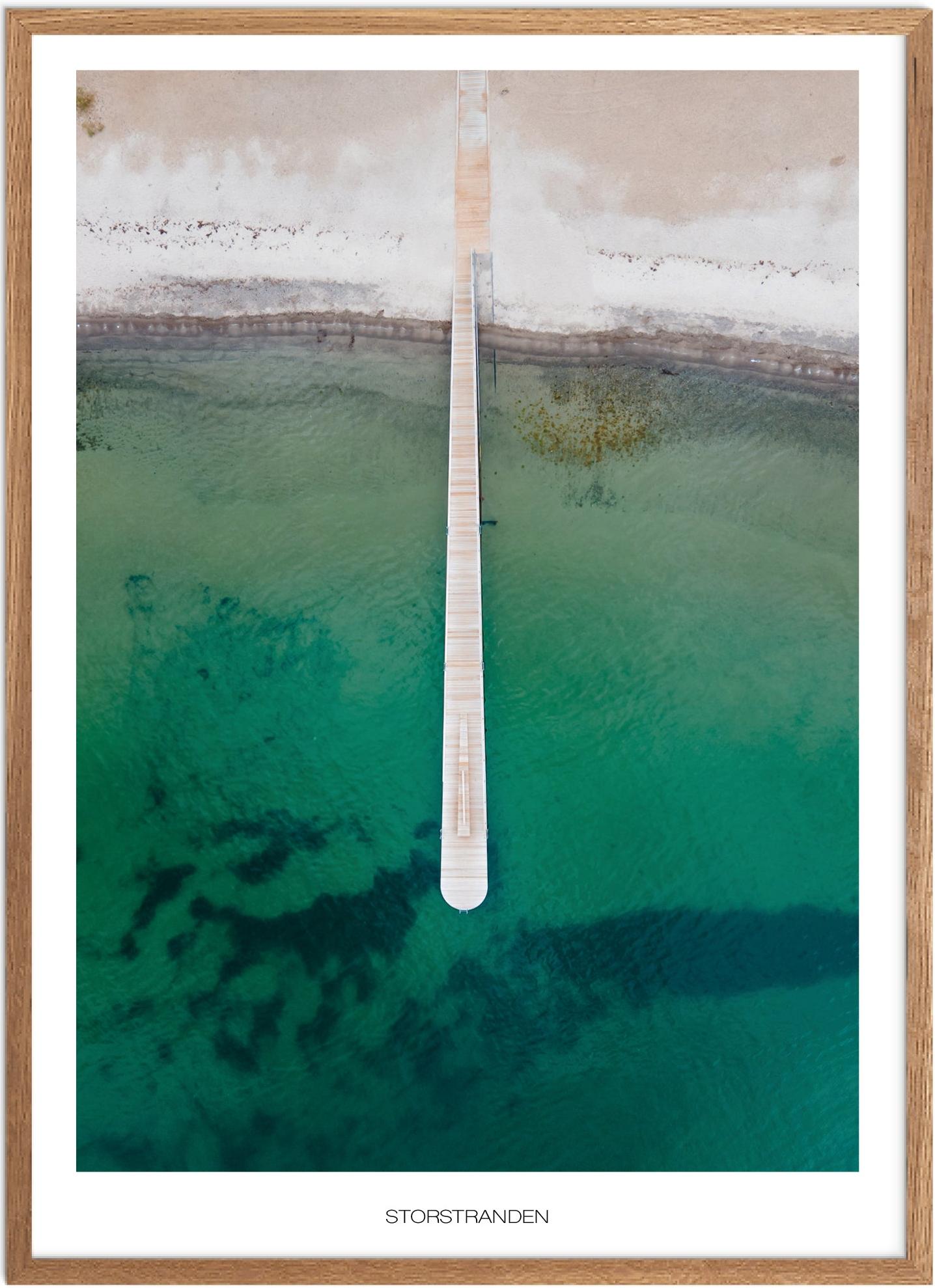 Plakat Storstranden Naturplakat Plakater Østjylland Plakat Plakatsnedkeren Drone Plakater - Plakatsnedkeren Plakater