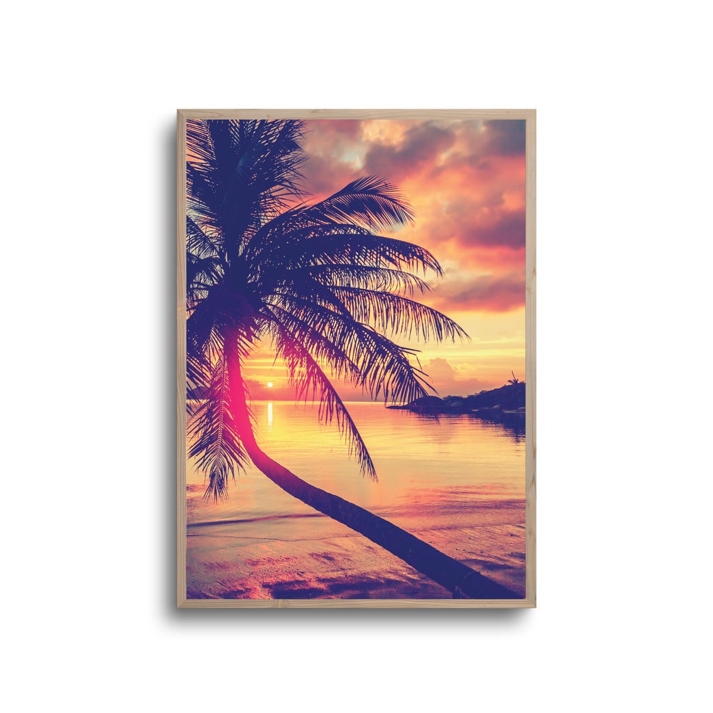 Palme Strand Plakat - Plakater