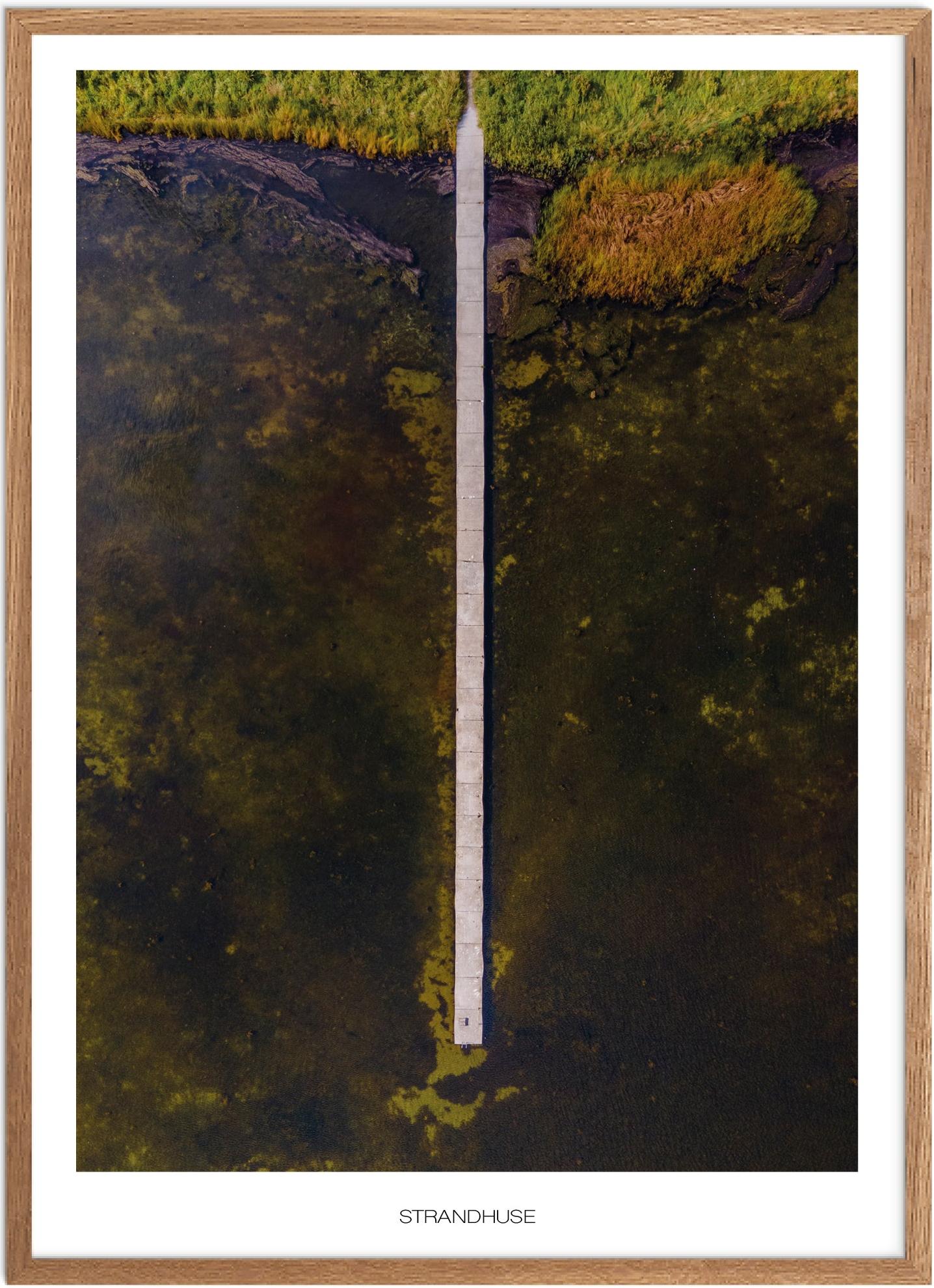 Plakat Strandhuse Naturplakat Plakater Vestsjælland Plakat Plakatsnedkeren Plakater Odsherred - Plakatsnedkeren Plakater