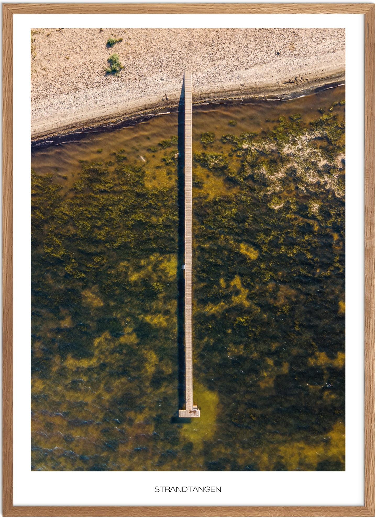 Plakat Strandtangen Naturplakat Plakater Vestjylland Plakat Plakatsnedkeren Drone Plakater - Plakatsnedkeren Plakater