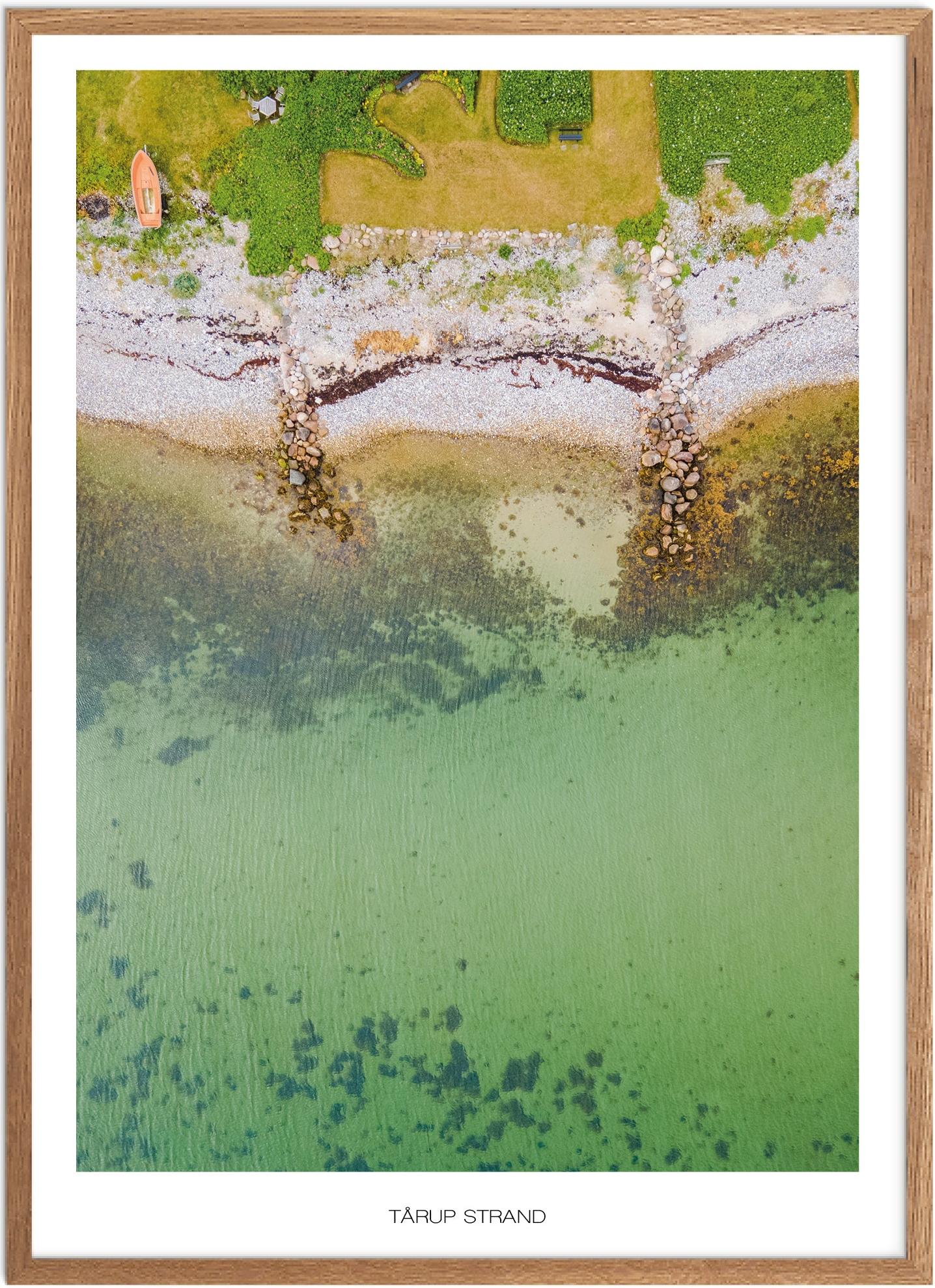 Plakat Tårup Strand Naturplakat Plakater Fyn Plakat Plakatsnedkeren Drone Plakater - Plakatsnedkeren Plakater
