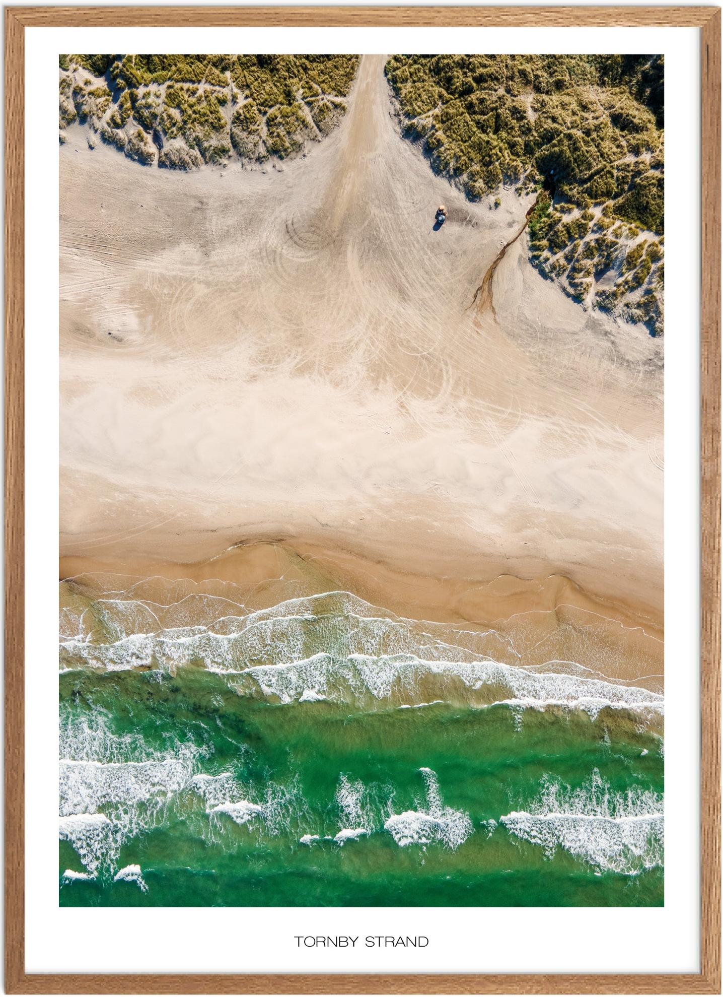 Plakat Tornby Strand Naturplakat Plakater Nordjylland Plakat Plakatsnedkeren Drone Plakater - Plakatsnedkeren Plakater
