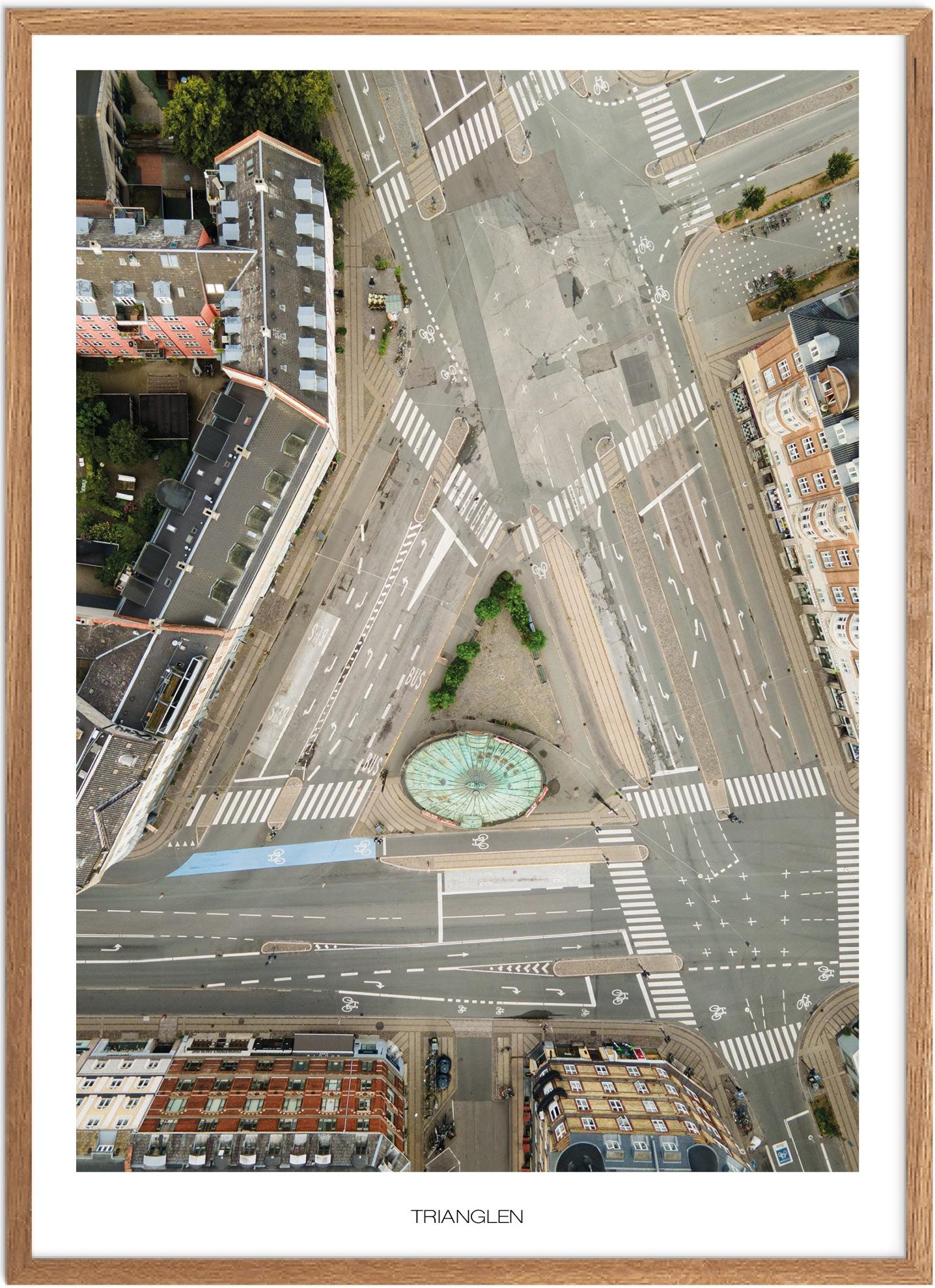 Plakat Trianglen Naturplakat Plakater København Plakat Plakatsnedkeren Drone Plakater - Plakatsnedkeren Plakater