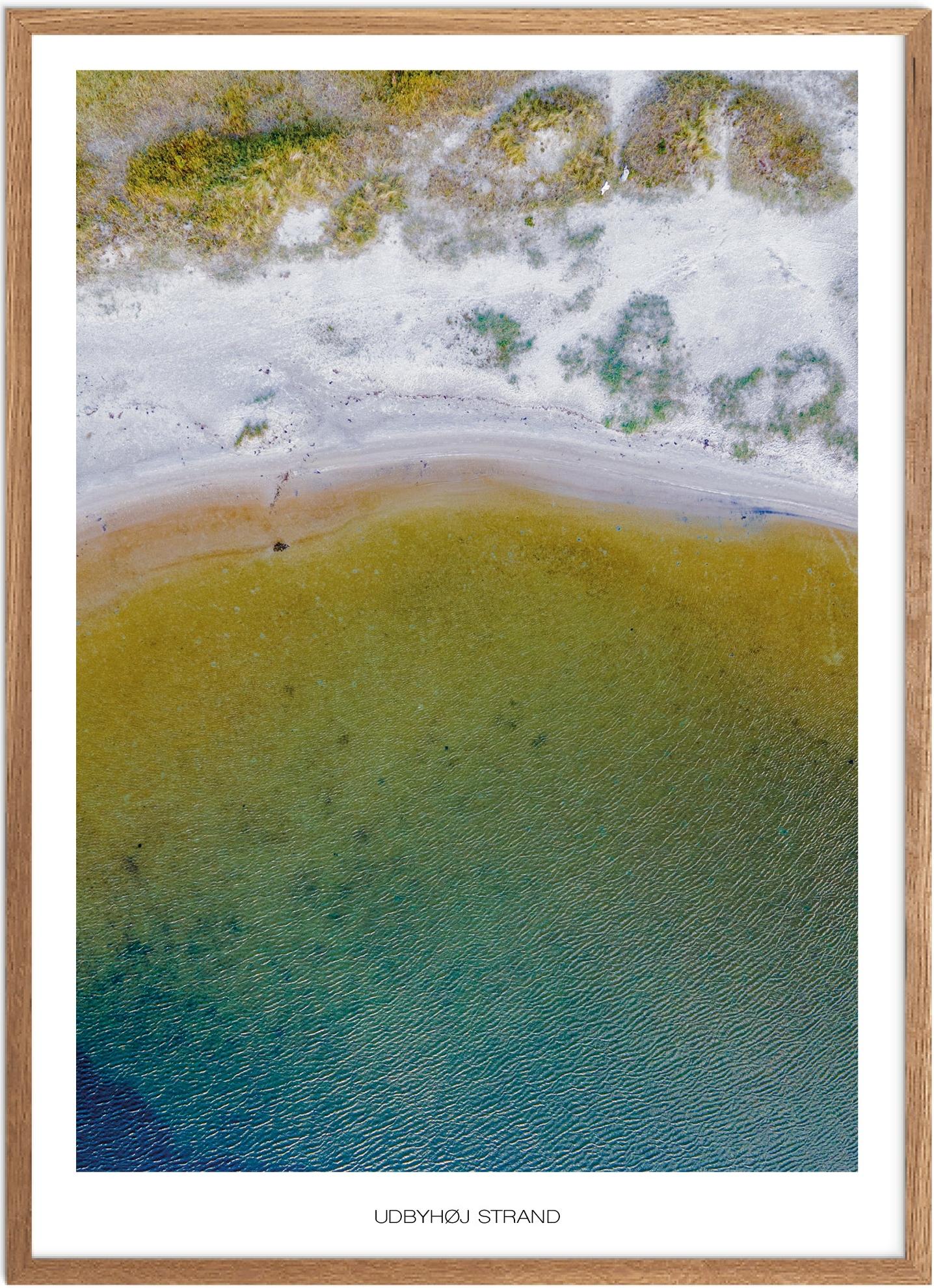 Plakat Udbyhøj Strand Naturplakat Plakater Nordjylland Plakat Plakatsnedkeren Drone Plakater - Plakatsnedkeren Plakater